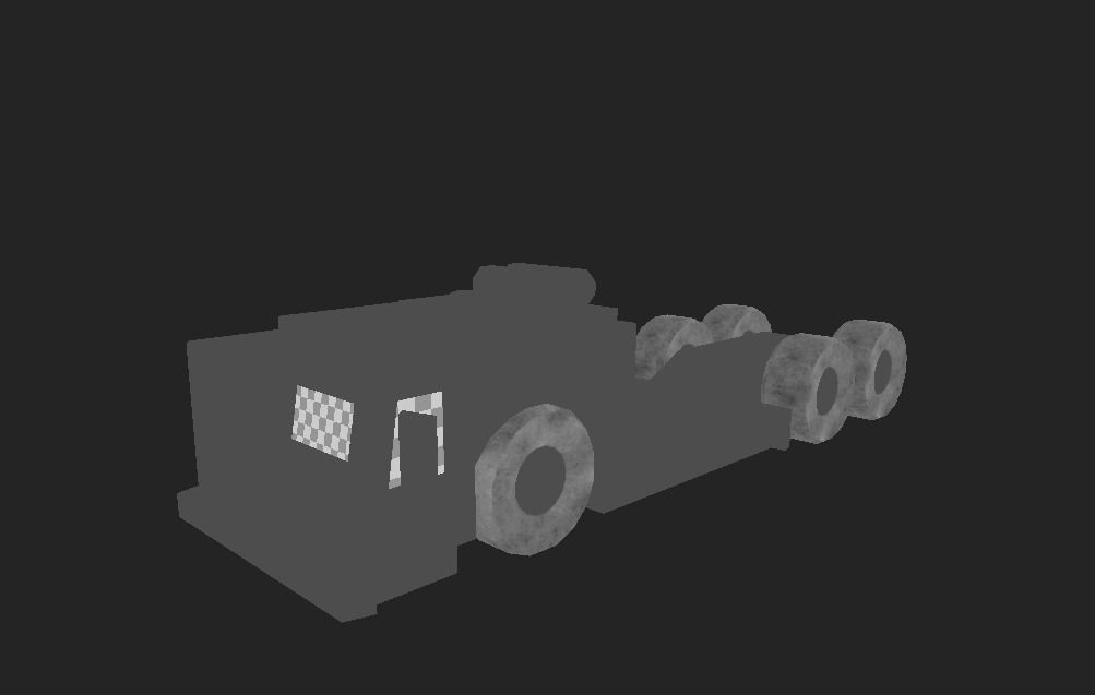 AIRPORT TRUCK 3 Low-poly 3D model_2