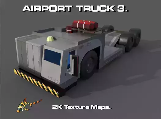 AIRPORT TRUCK 3 Low-poly 3D model