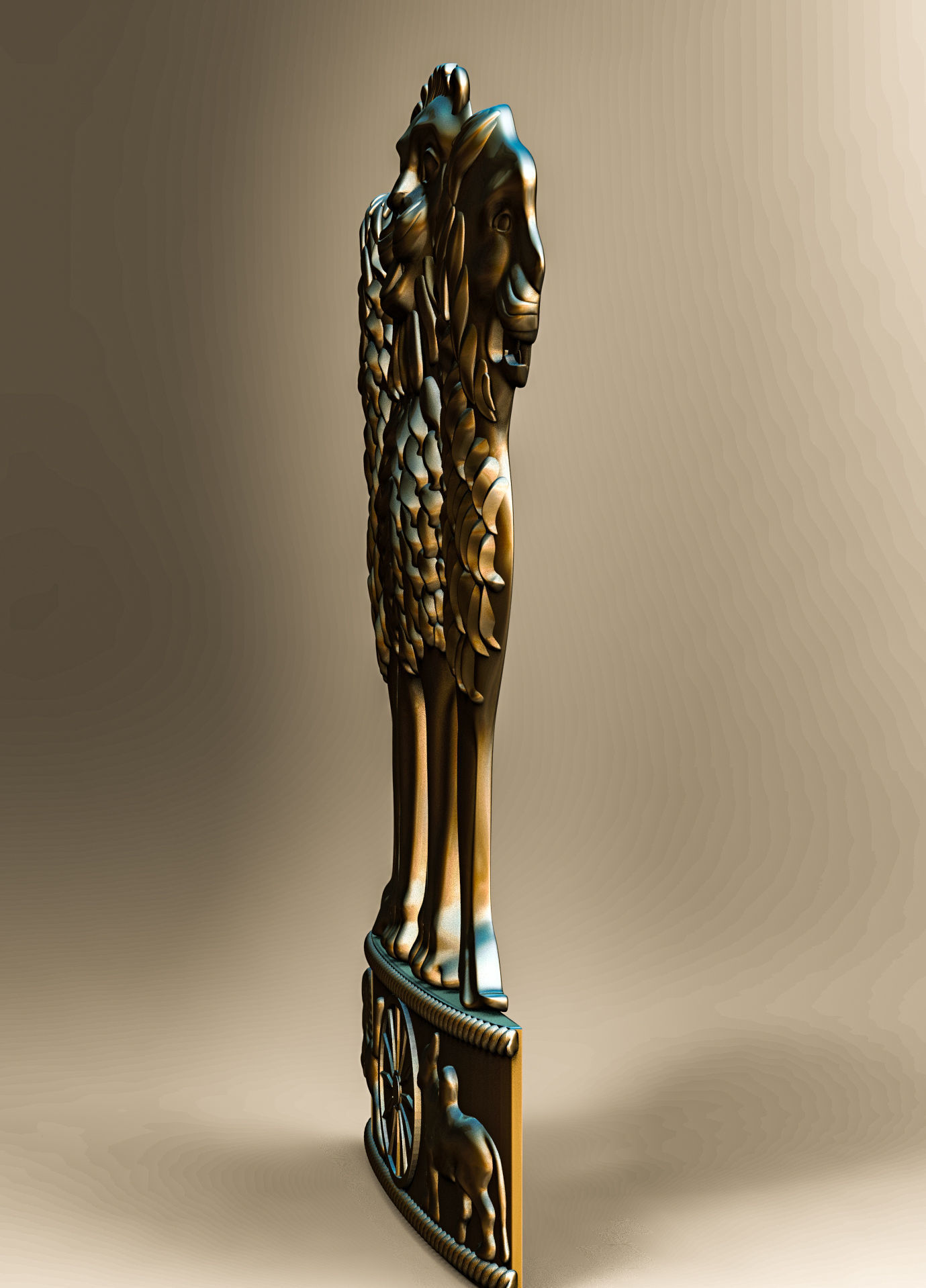 ASHOK STAMBH EMBLEM  3D print model_5