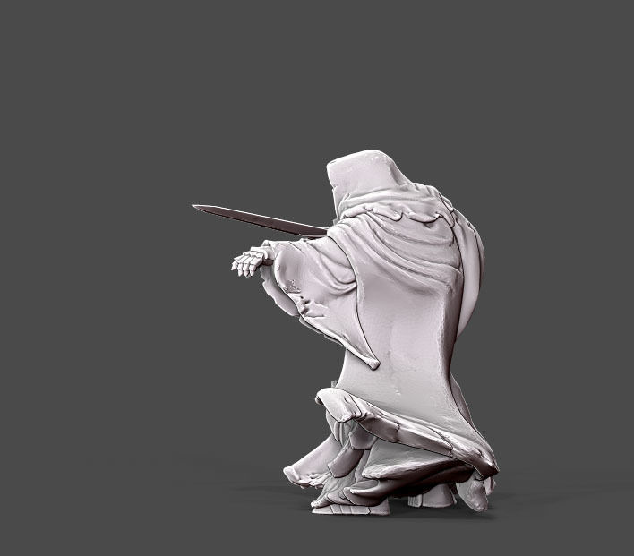 Wraith - 10 - 35mm scale 3D print model_3