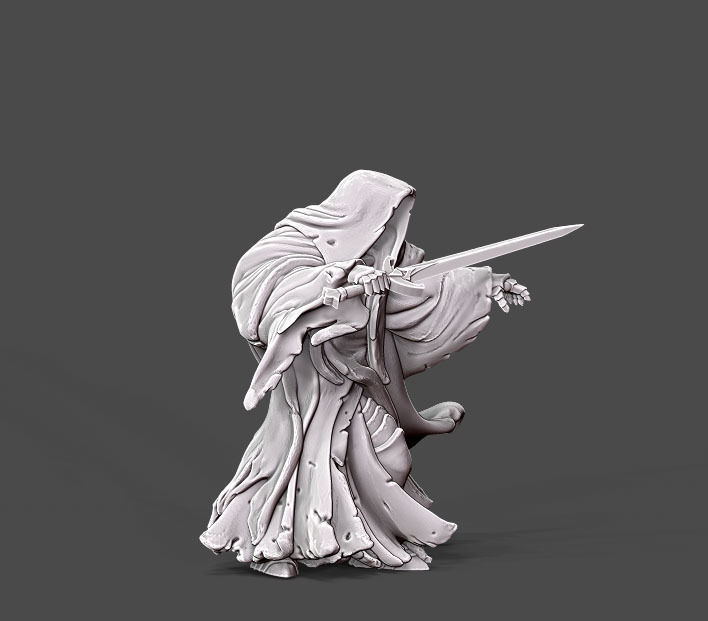 Wraith - 10 - 35mm scale 3D print model_1