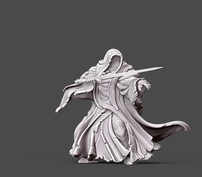 Wraith - 10 - 35mm scale 3D print model_5