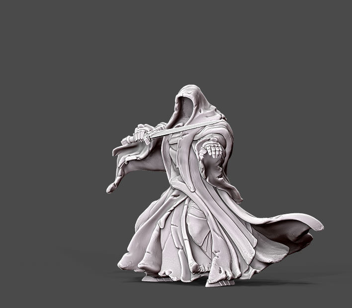 Wraith - 10 - 35mm scale 3D print model_4