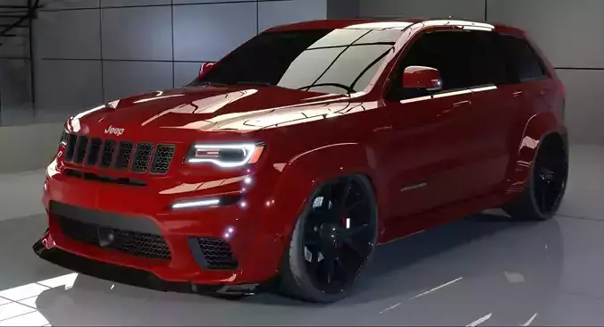 Jeep Grand Cherokee Trackhawk 2021 Bodykit 3D model