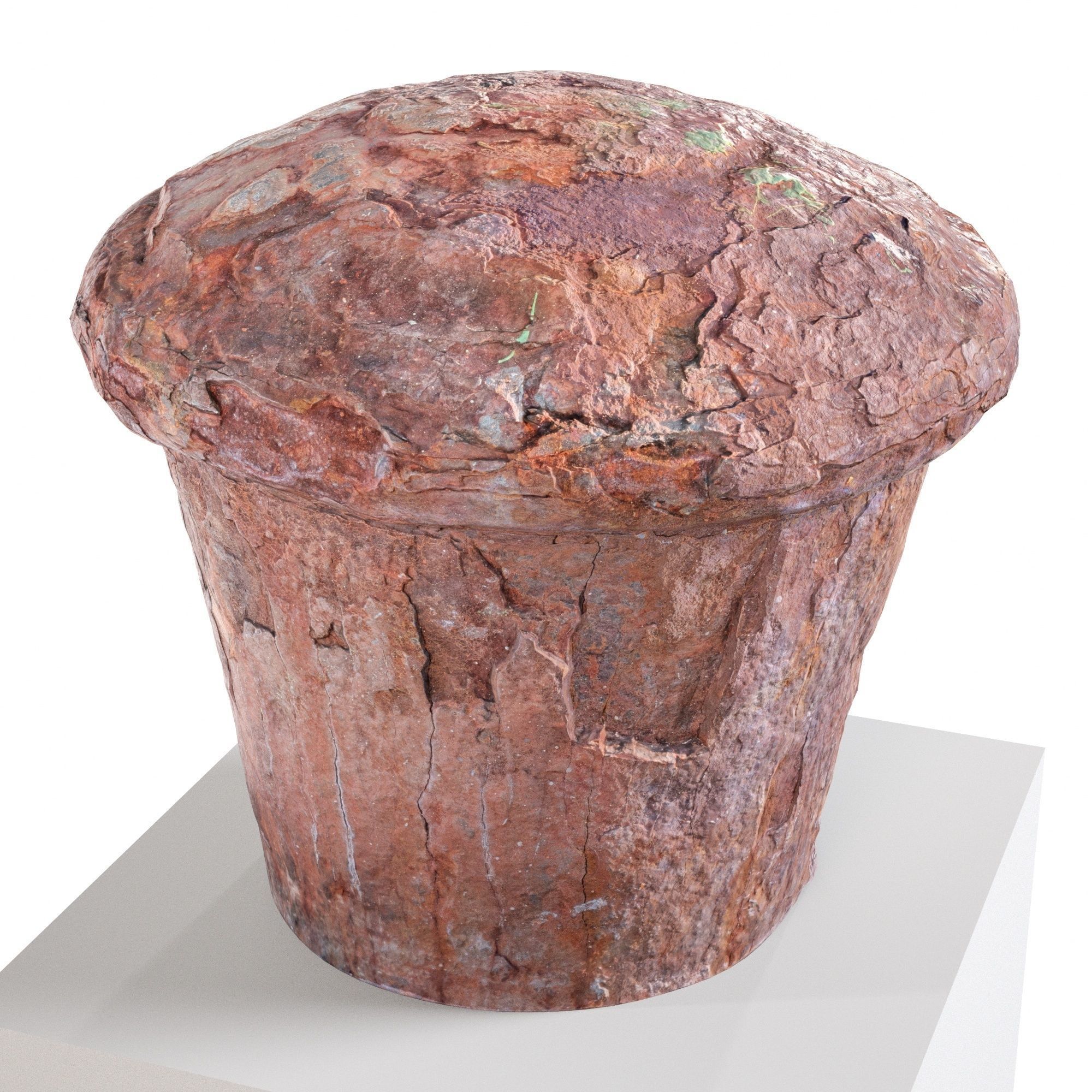 Old Rusted Mooring 09 Low-poly 3D model_4