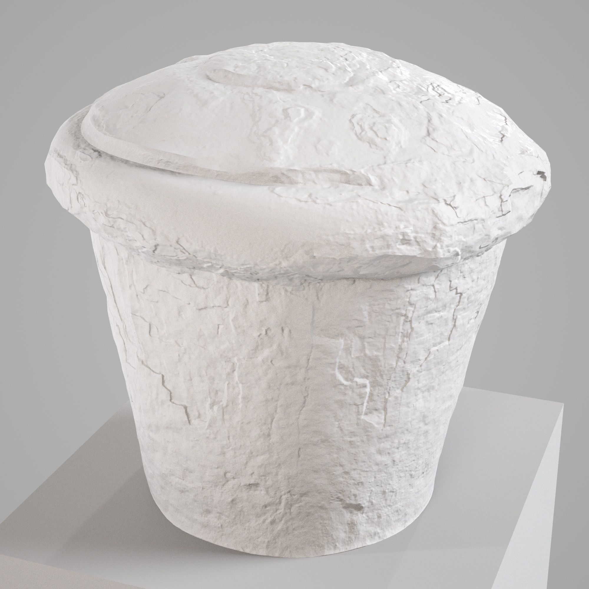 Old Rusted Mooring 09 Low-poly 3D model_2