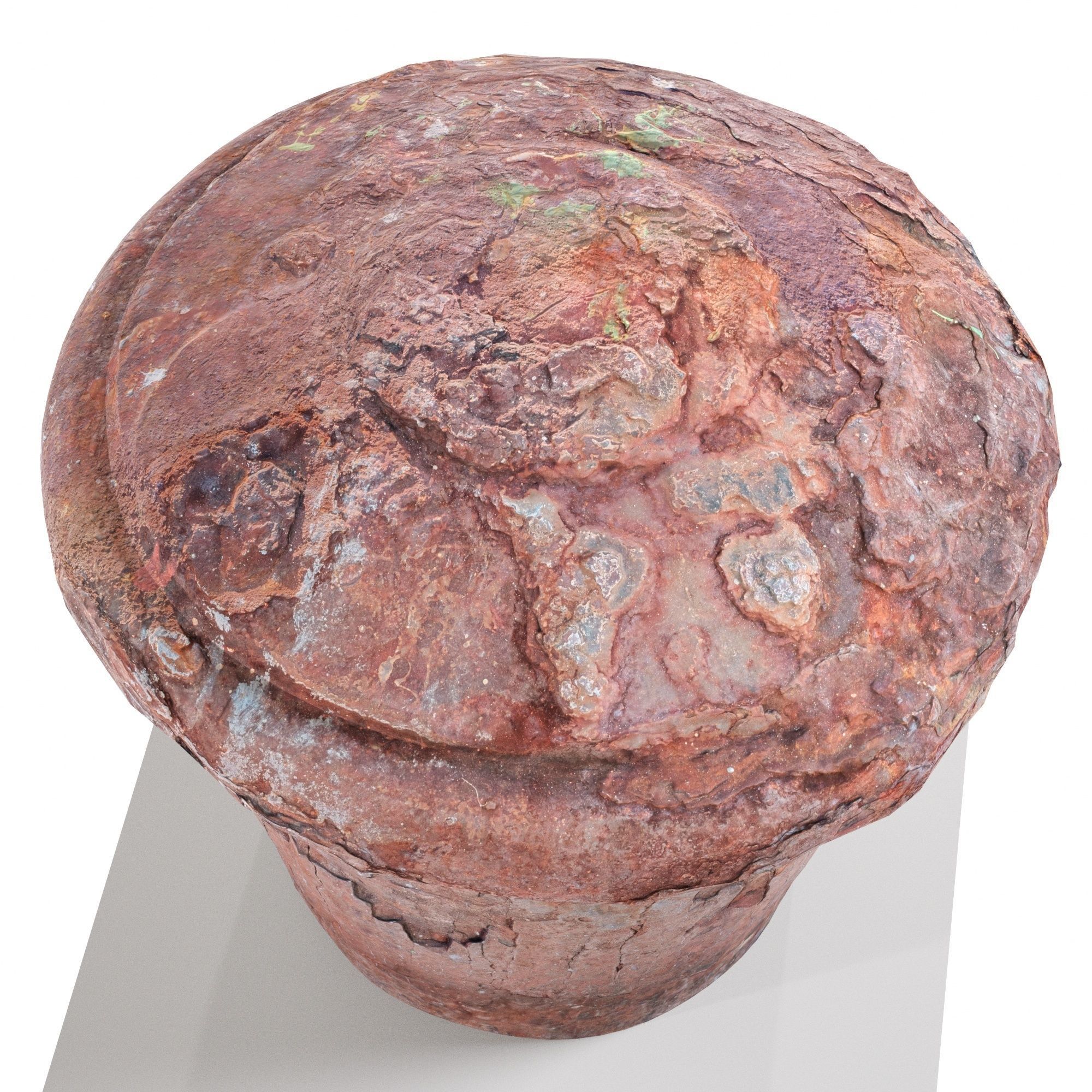 Old Rusted Mooring 09 Low-poly 3D model_9