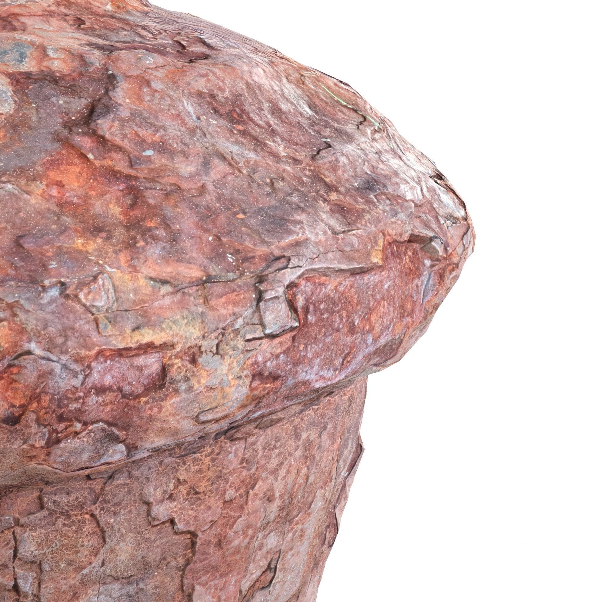 Old Rusted Mooring 09 Low-poly 3D model_6