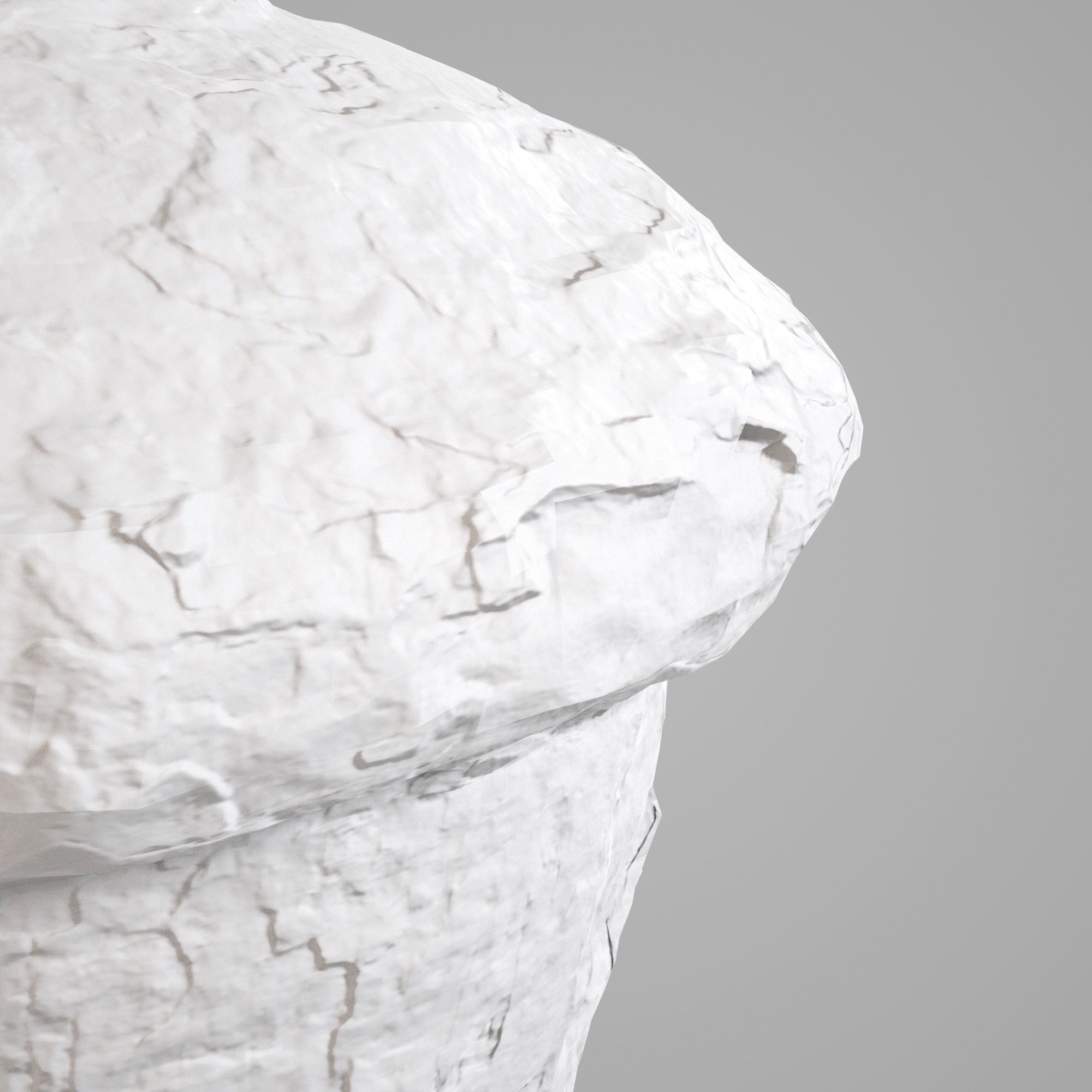 Old Rusted Mooring 09 Low-poly 3D model_7