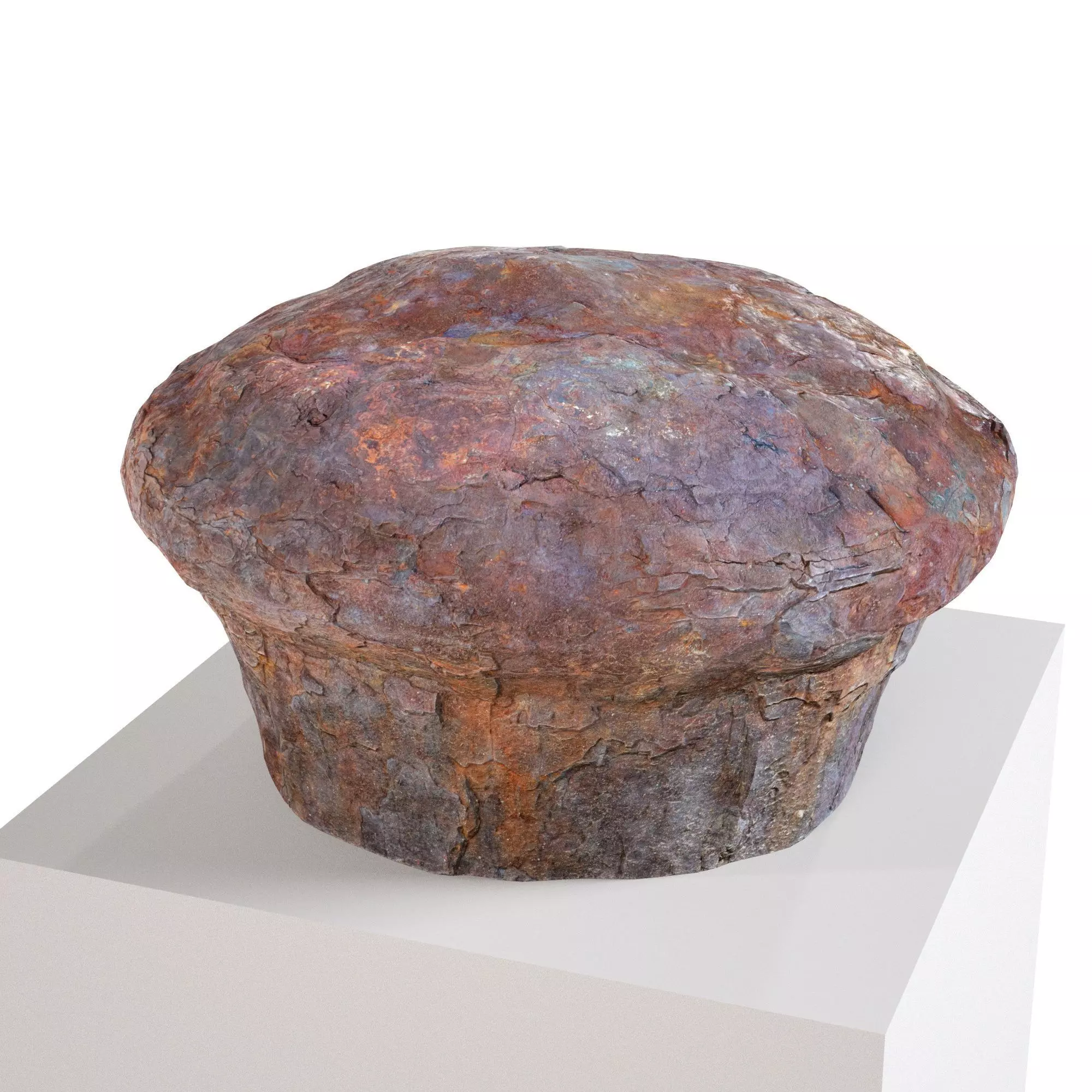 Old Rusted Mooring 08 Low-poly 3D model_0