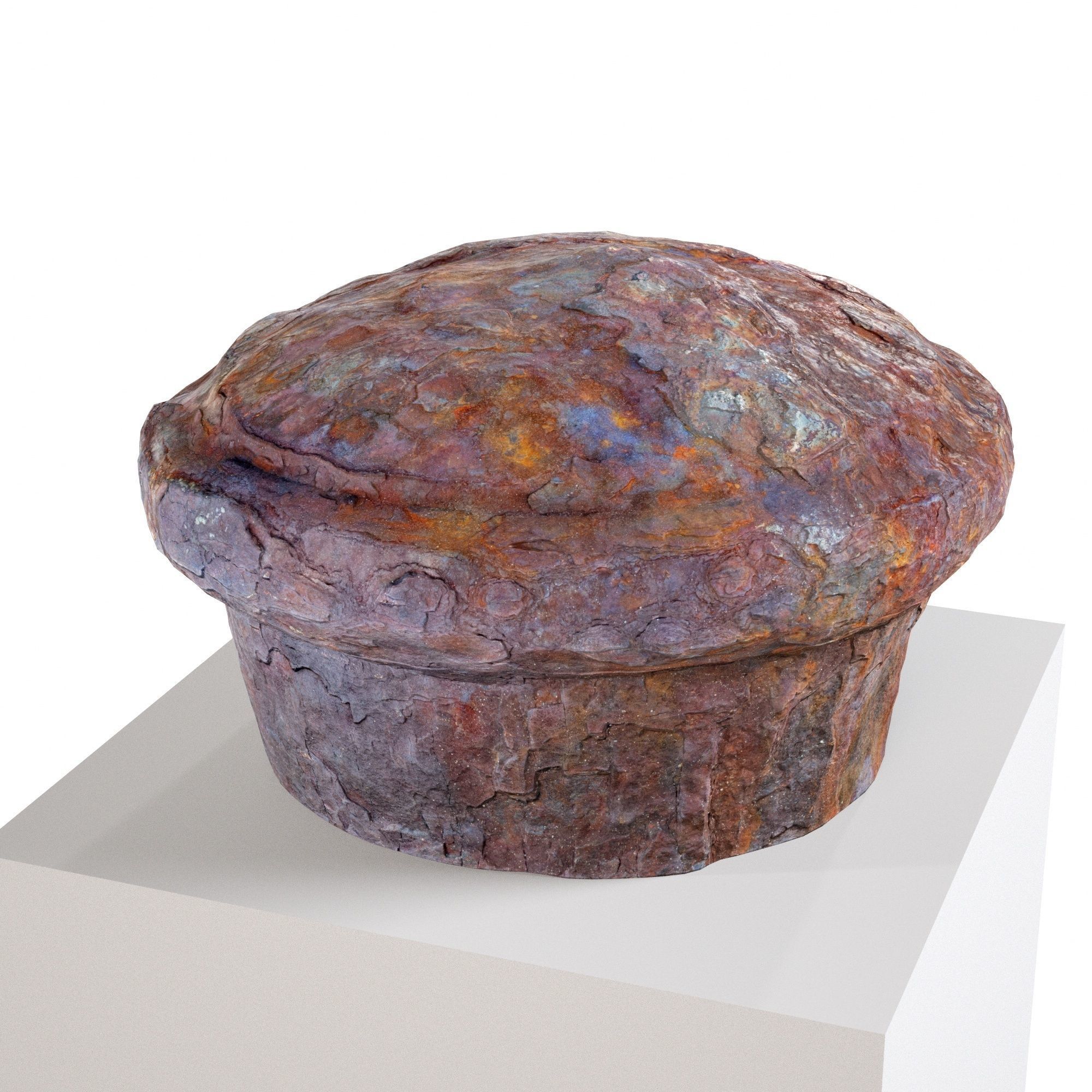 Old Rusted Mooring 08 Low-poly 3D model_6