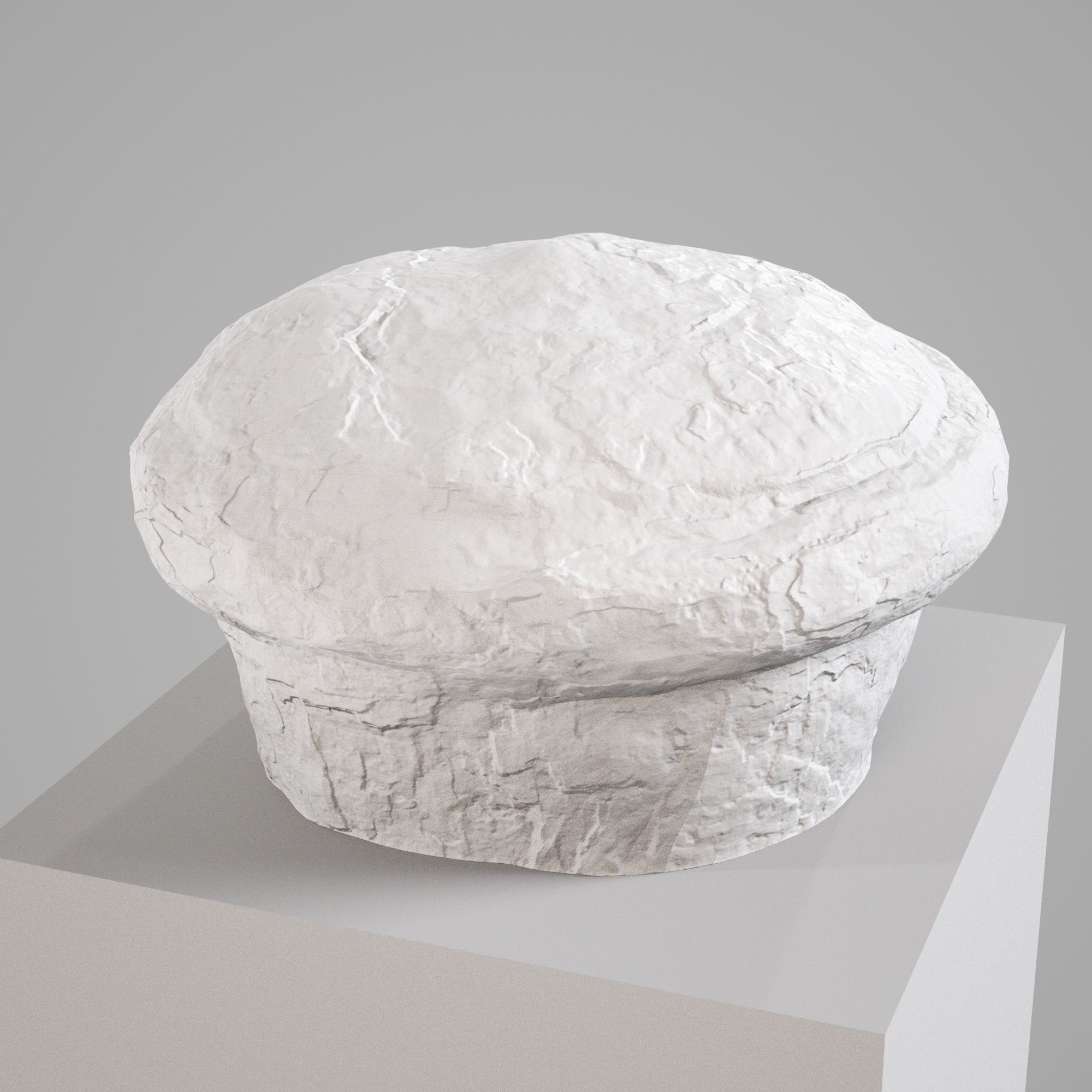 Old Rusted Mooring 08 Low-poly 3D model_2