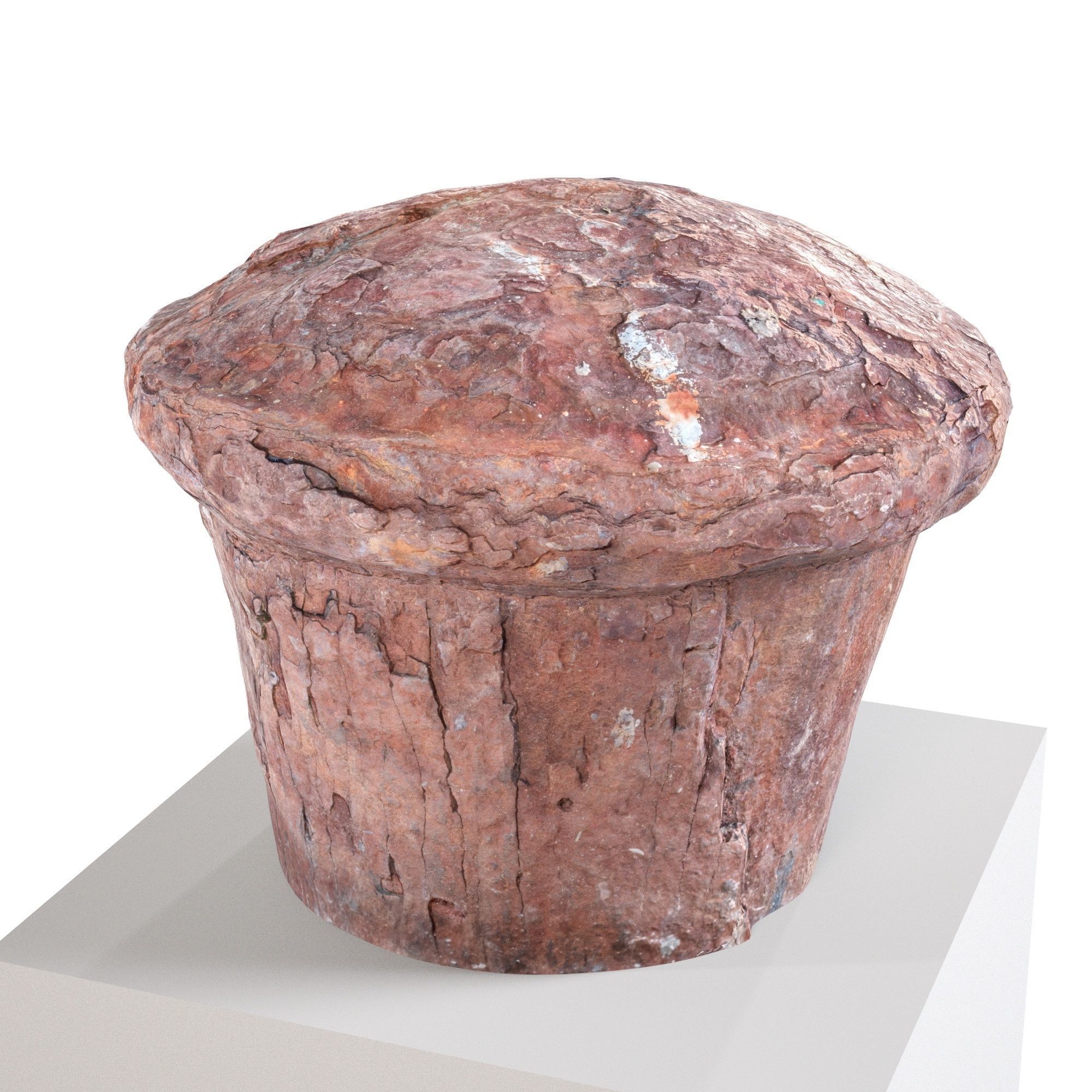 Old Rusted Mooring 07 Low-poly 3D model_6