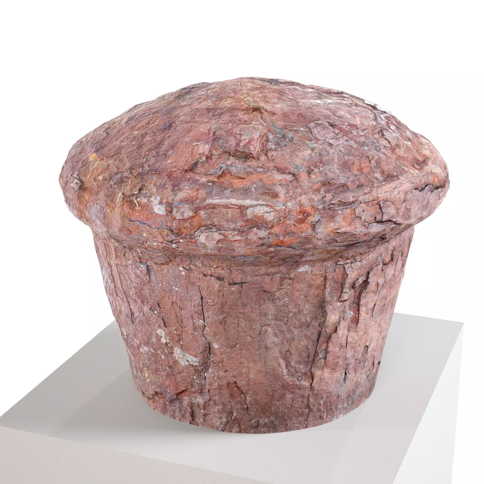 Old Rusted Mooring 07 Low-poly 3D model_0