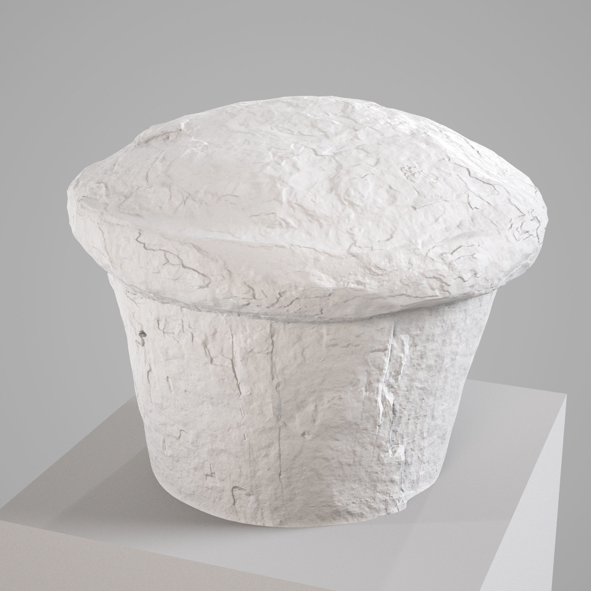 Old Rusted Mooring 07 Low-poly 3D model_2