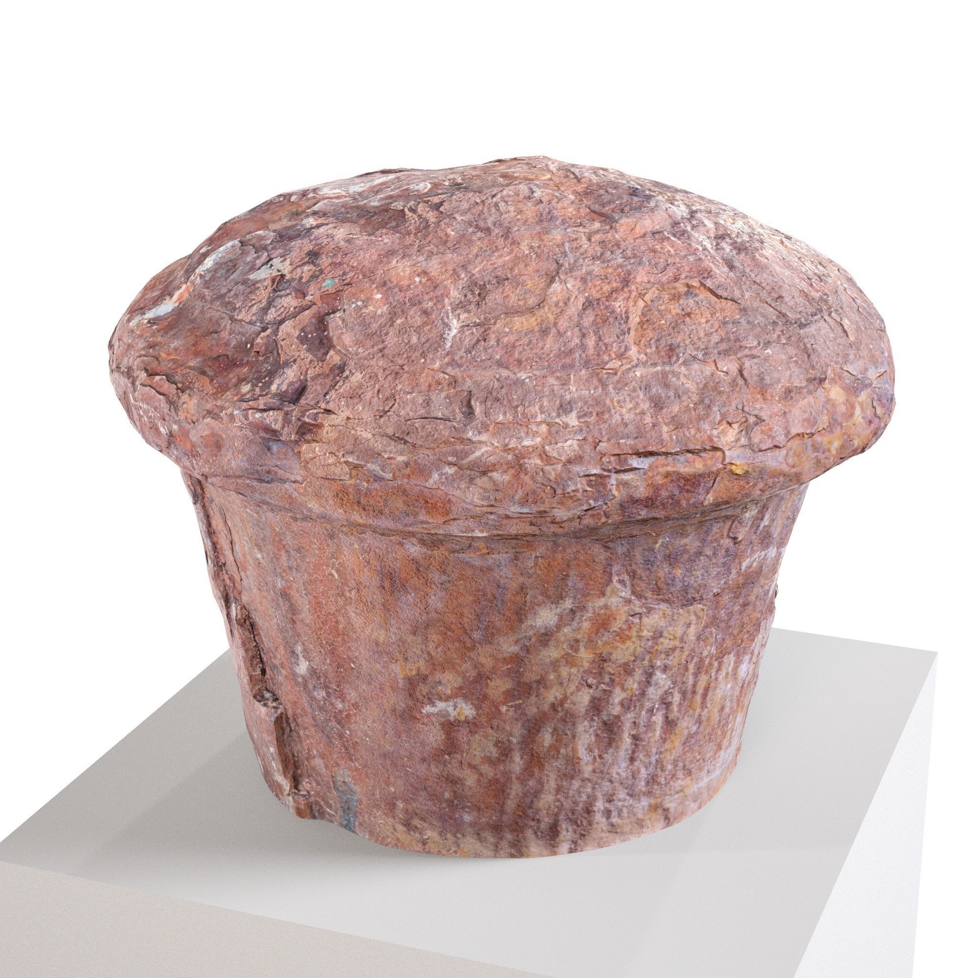 Old Rusted Mooring 07 Low-poly 3D model_5