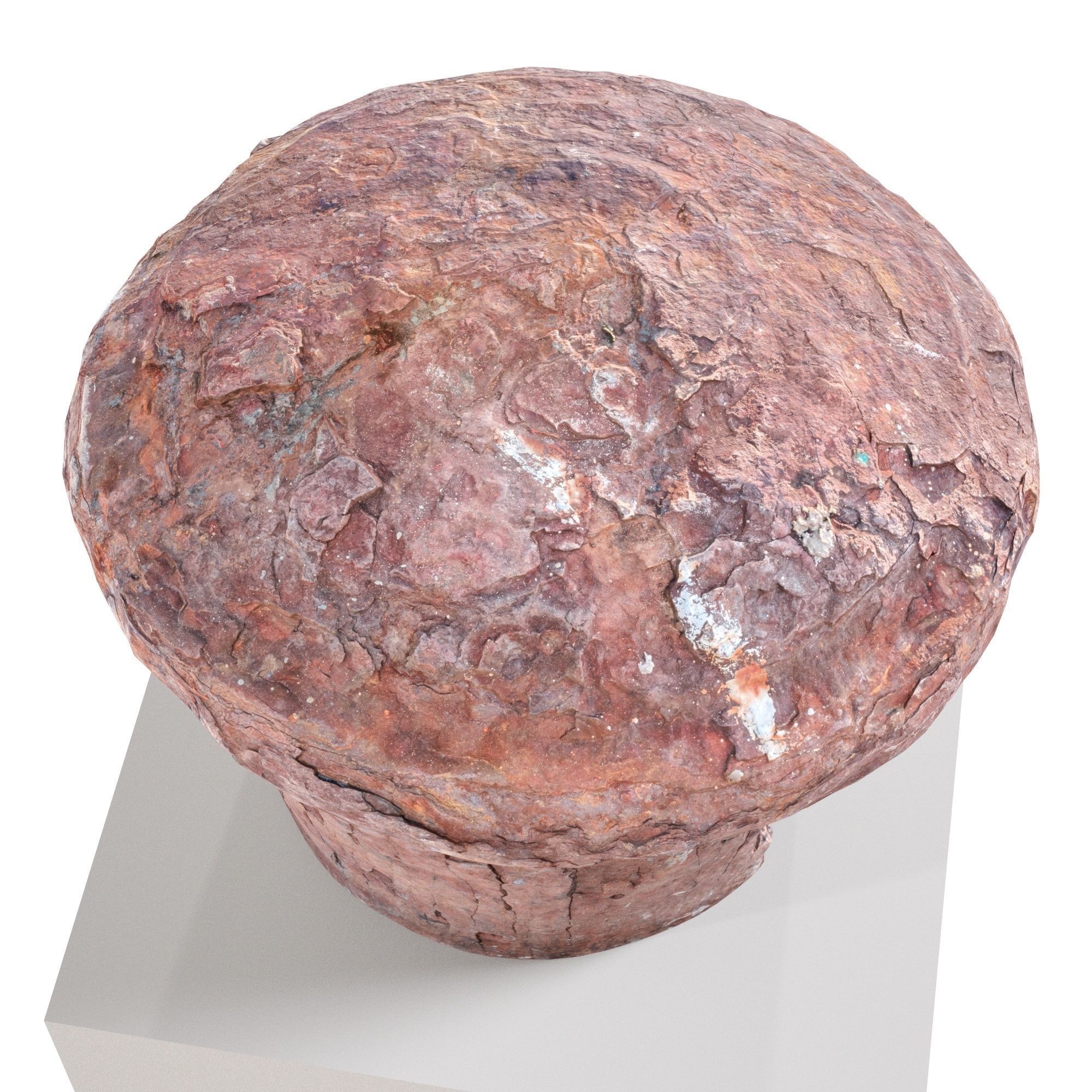 Old Rusted Mooring 07 Low-poly 3D model_8