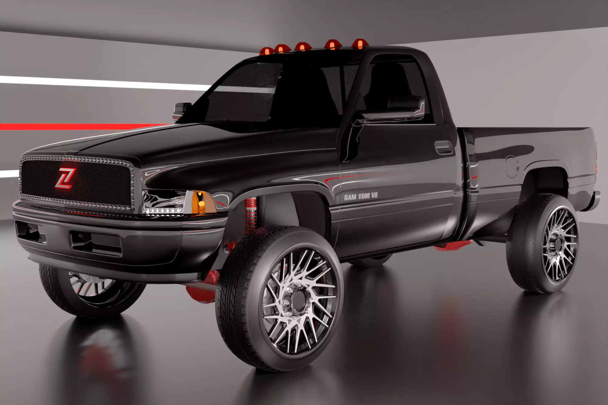 Dodge Ram 1500 old 3D model