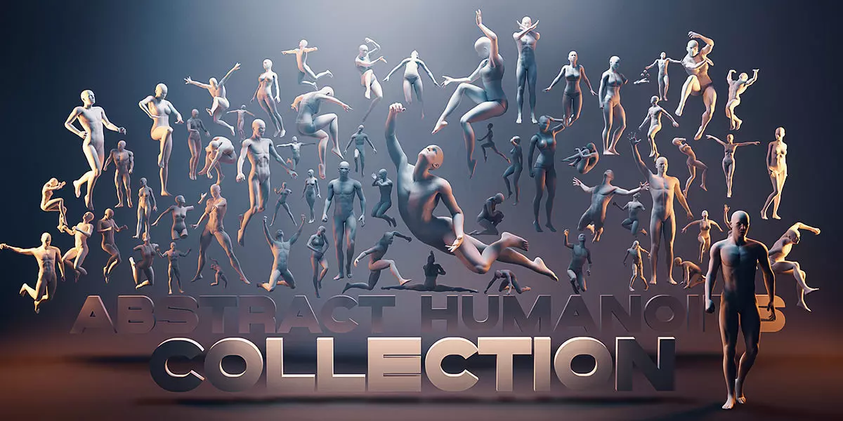 Abstract Humanoids 3D model_0
