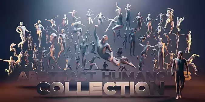 Abstract Humanoids 3D model Abstract Humanoids 3D model