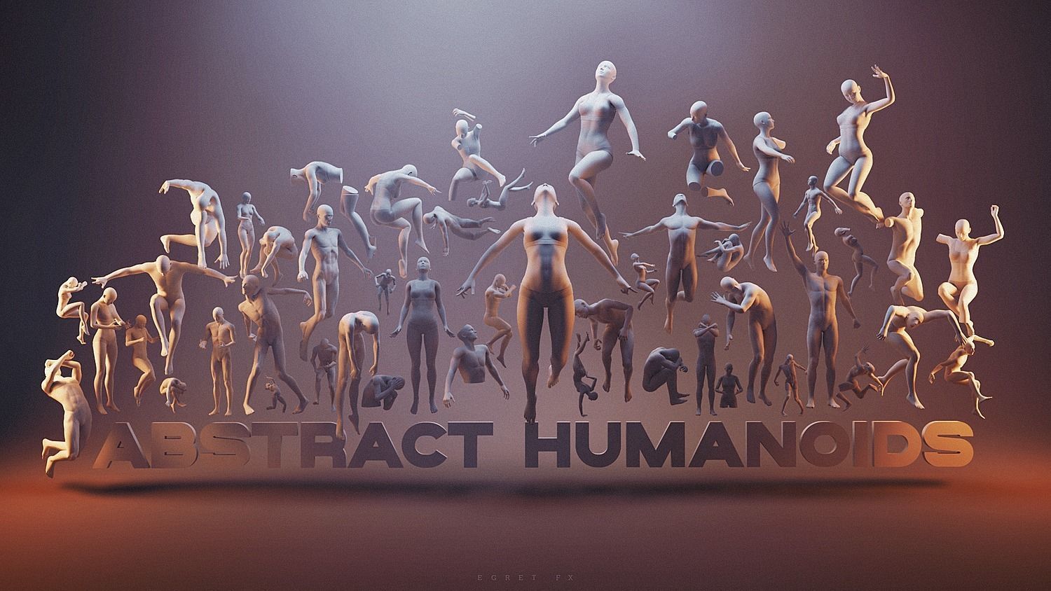 Abstract Humanoids 3D model_2