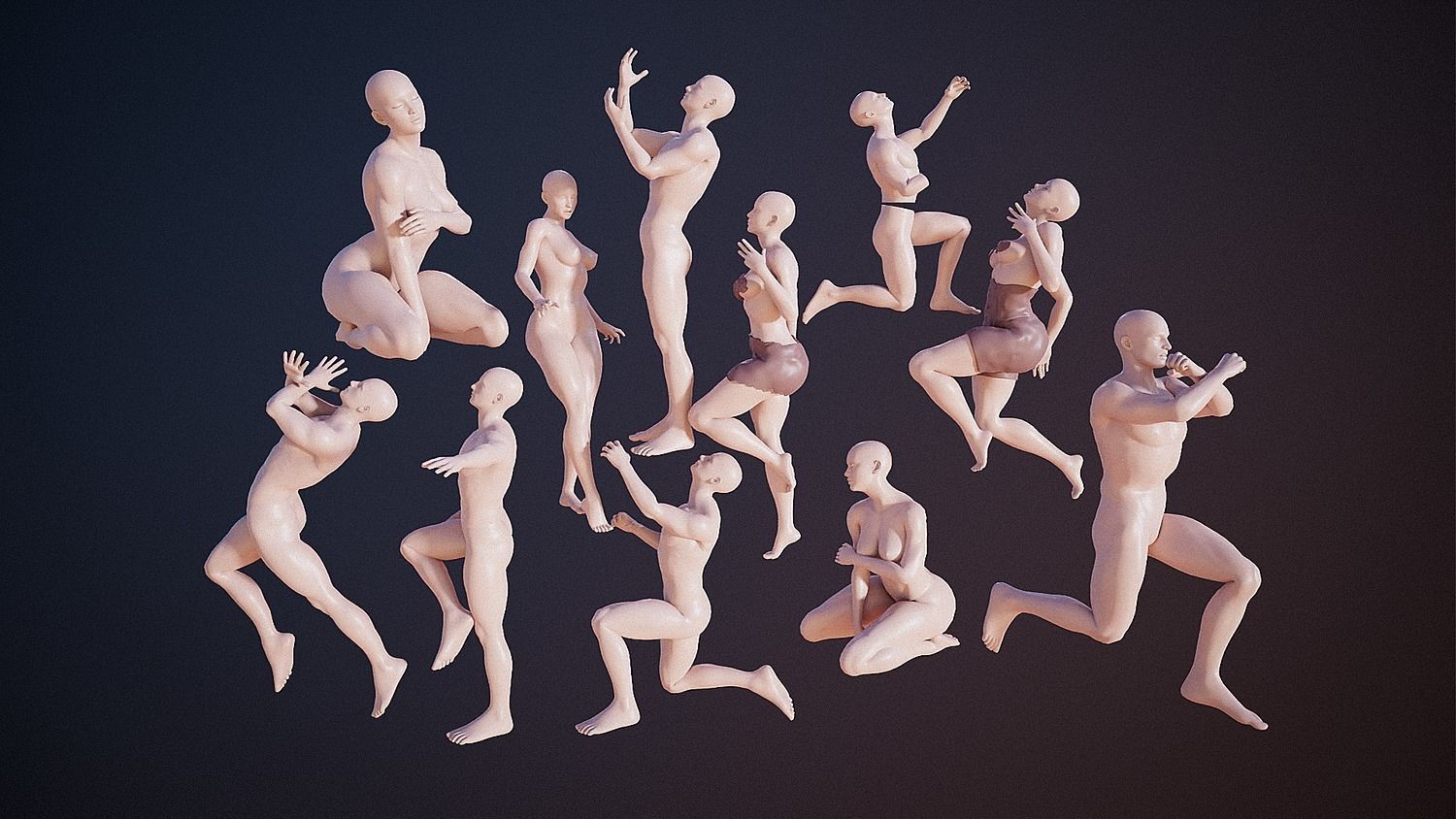 Abstract Humanoids 3D model_10