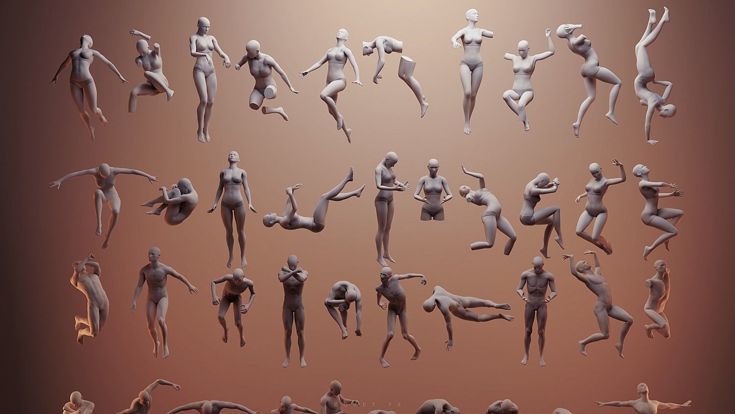 Abstract Humanoids 3D model_6