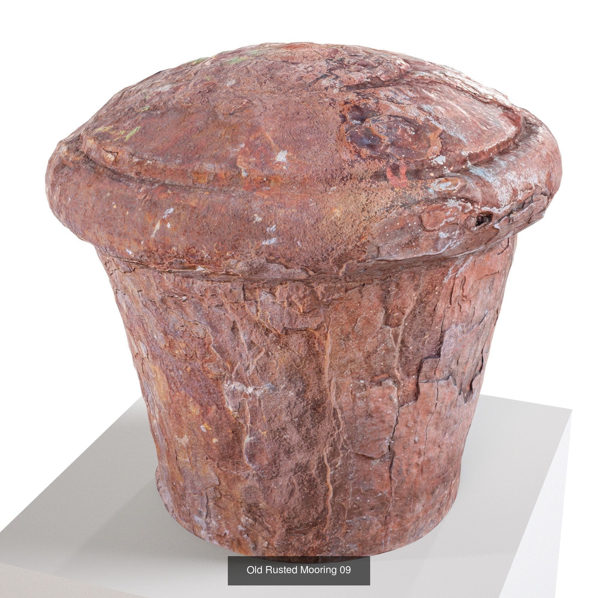 Old Rusted Mooring - x6 Pack 3D Model Collection_5