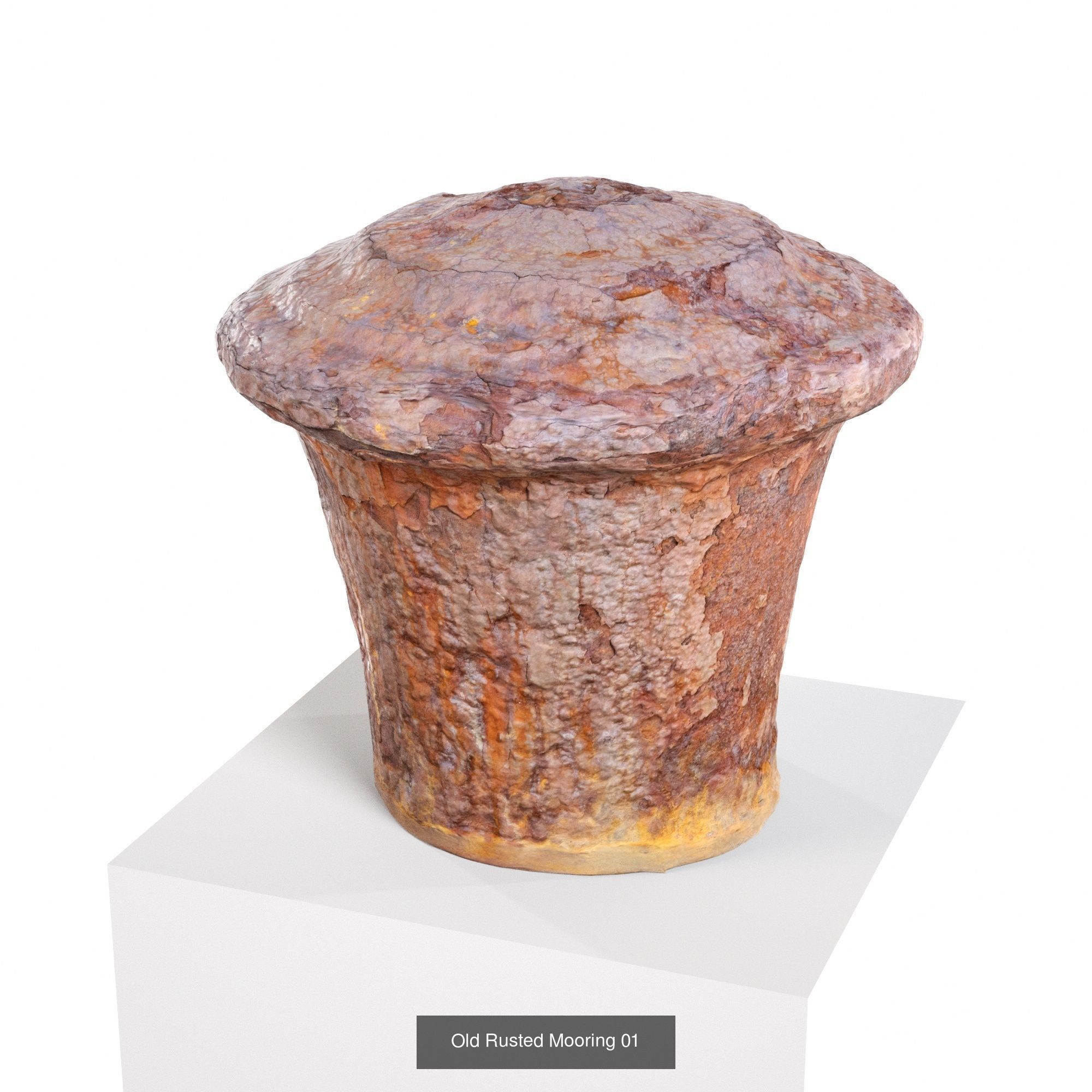 Old Rusted Mooring - x6 Pack 3D Model Collection_2