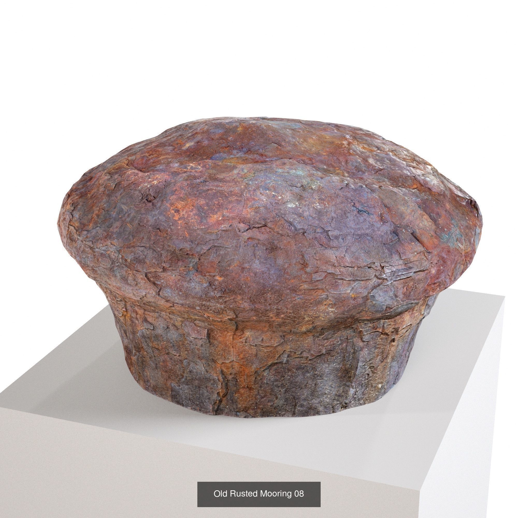 Old Rusted Mooring - x6 Pack 3D Model Collection_6