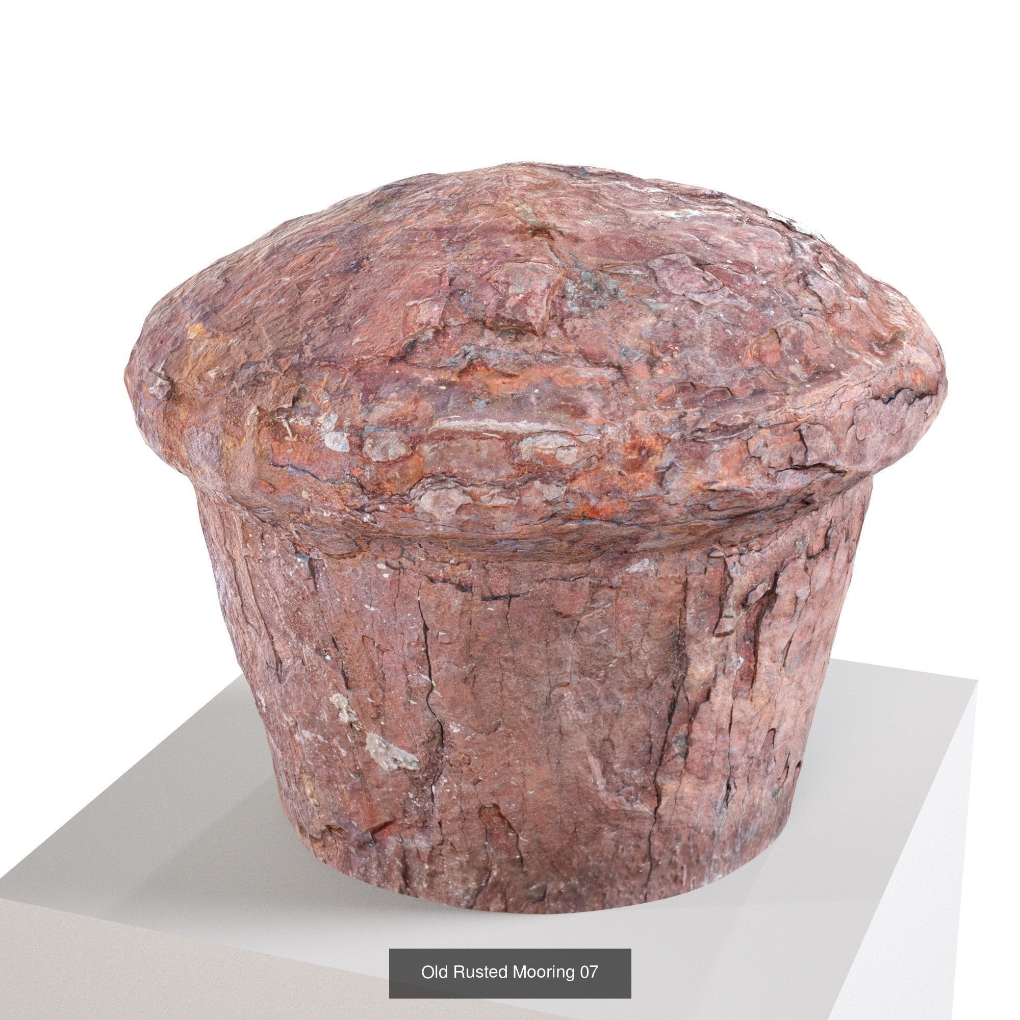 Old Rusted Mooring - x6 Pack 3D Model Collection_7