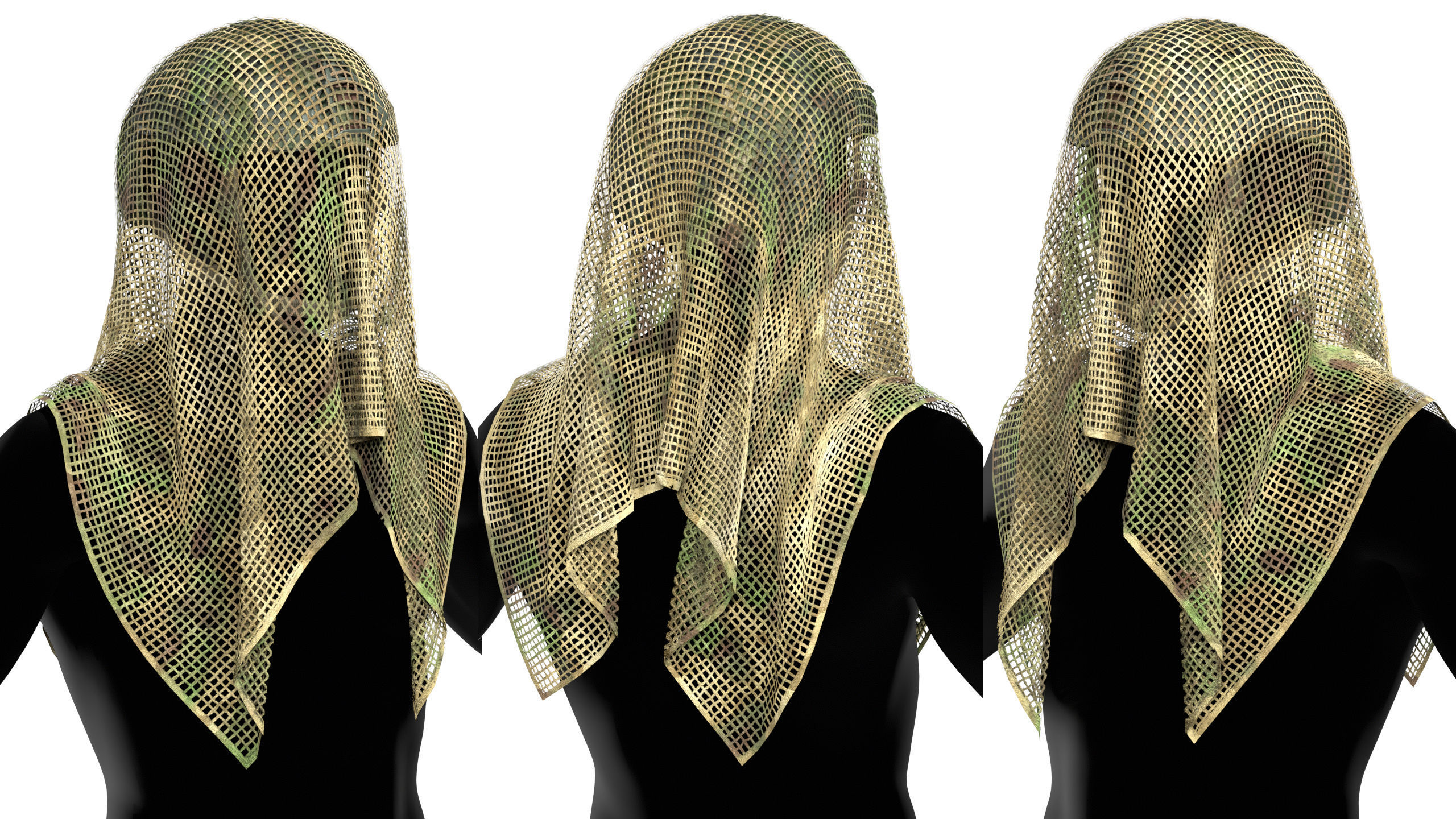 MILITARY FROGMAN SCRIM Low-poly 3D model_3