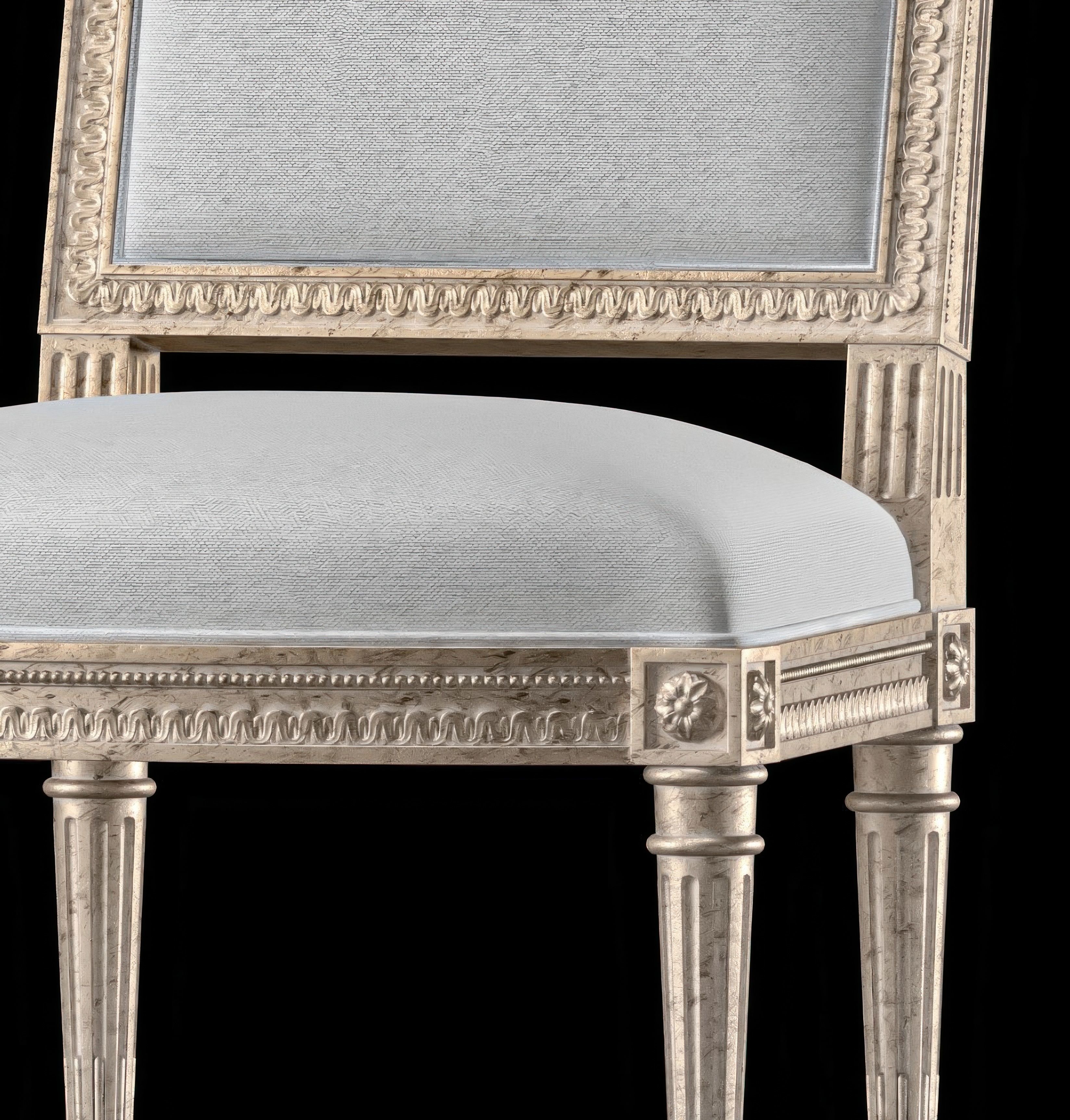 ebanista luciani rectangular dining table  and chair 3D model_17