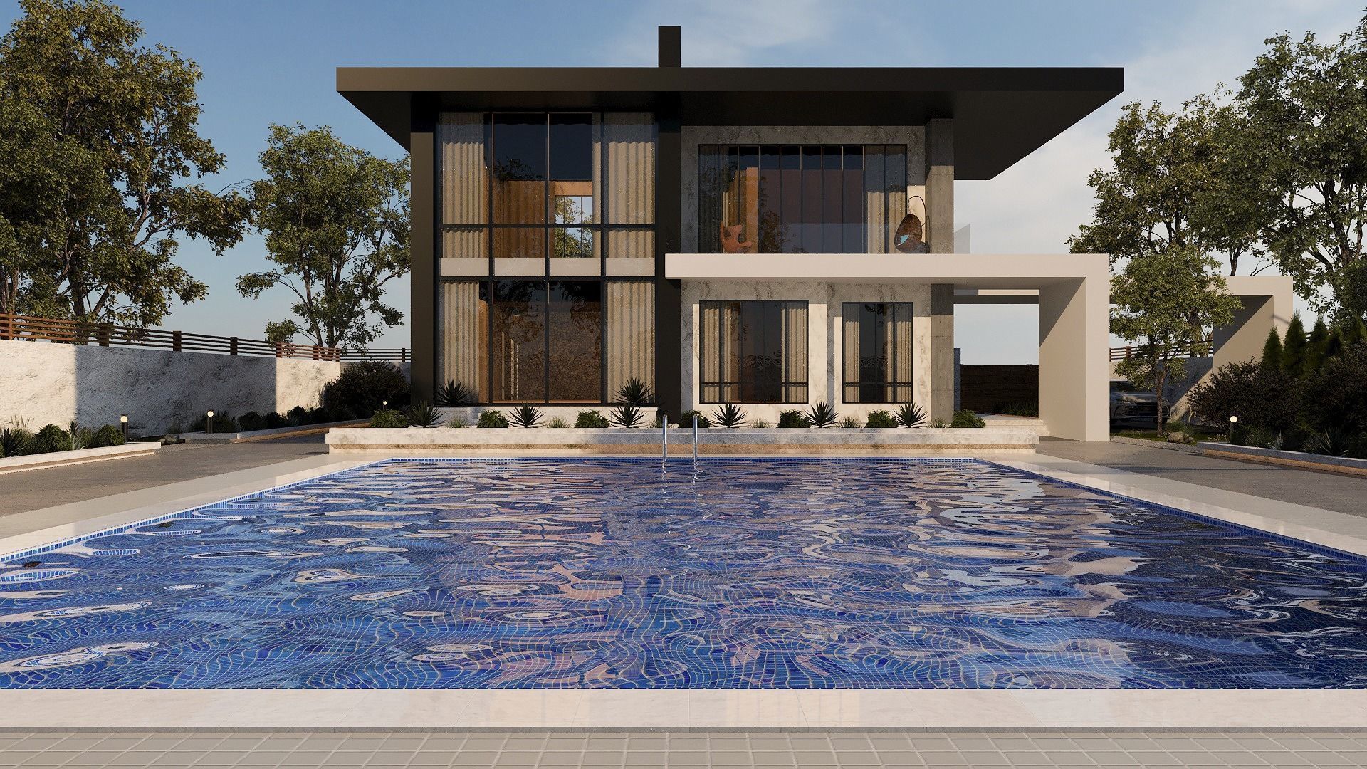 Modern Villa 3D model_1