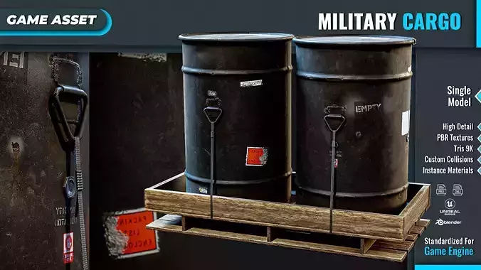 Military Cartridge Barrel Cargo