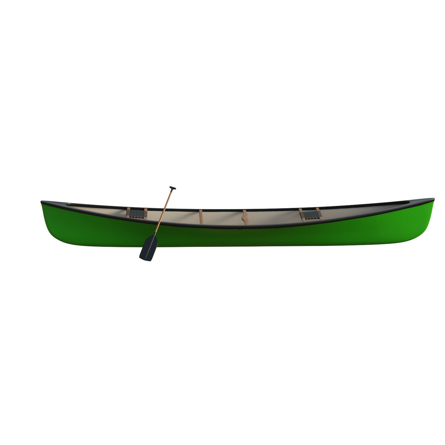 Canoe  Low-poly 3D model_14