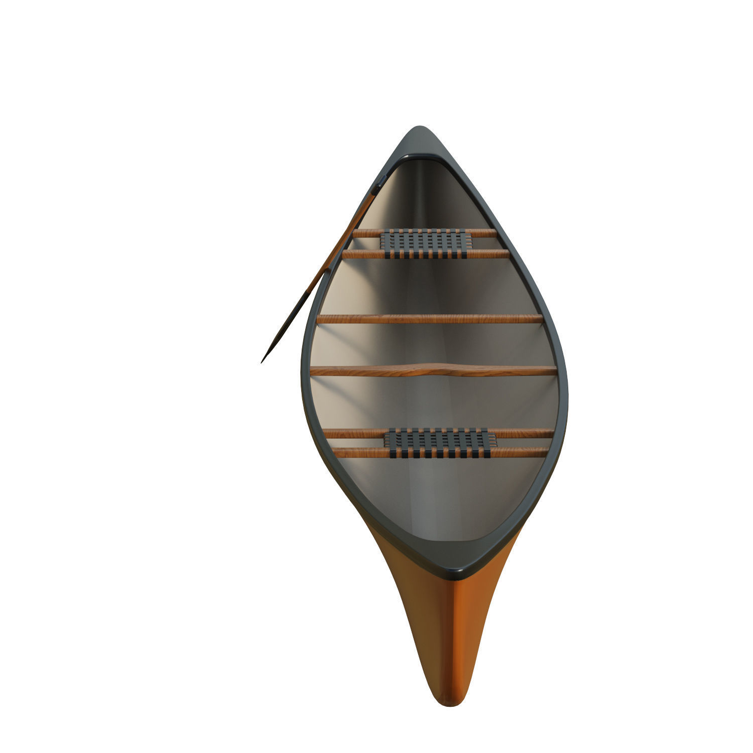 Canoe  Low-poly 3D model_22