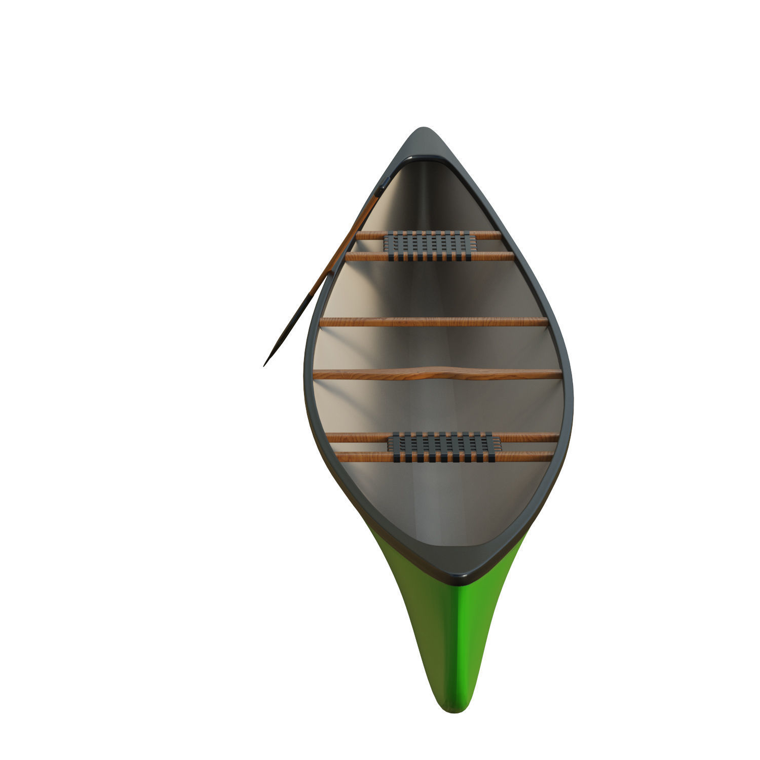 Canoe  Low-poly 3D model_17