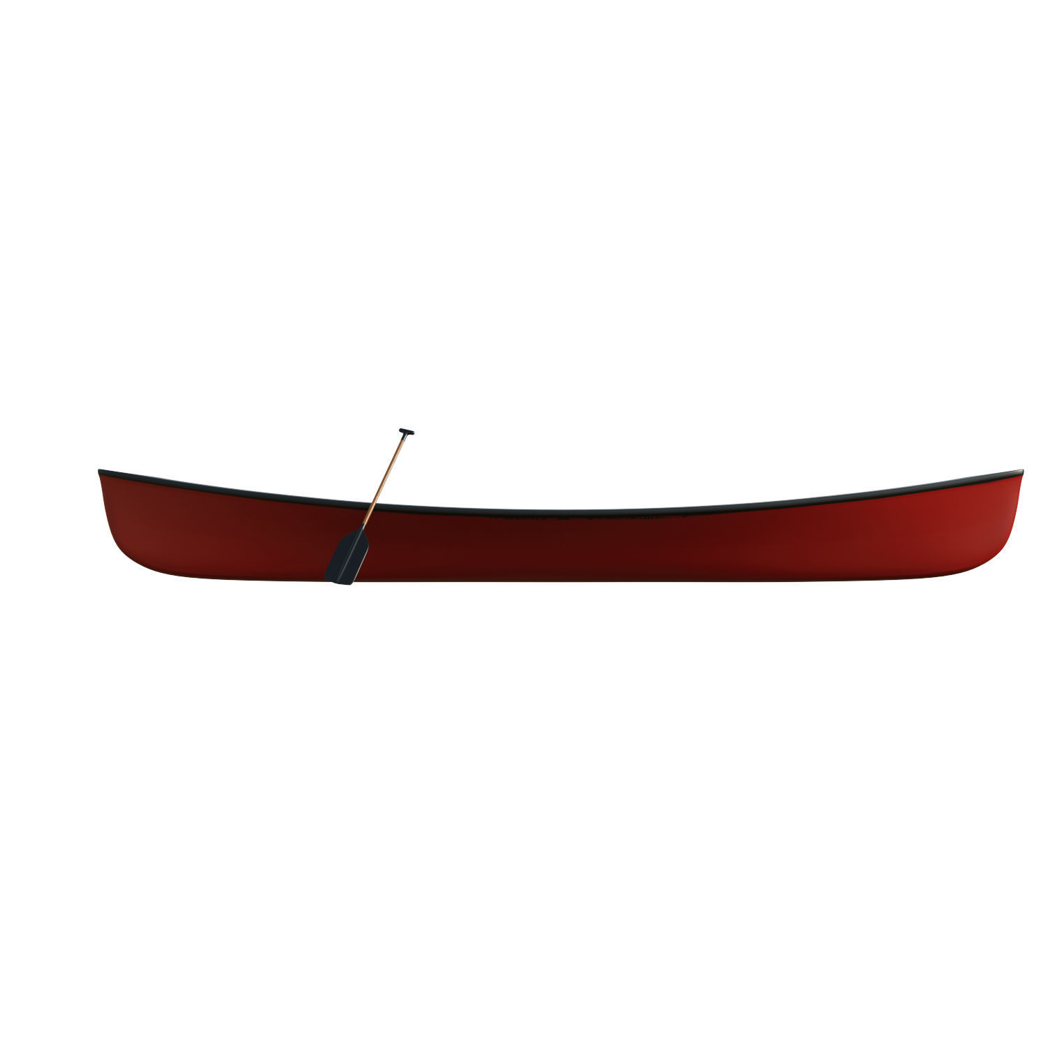 Canoe  Low-poly 3D model_10