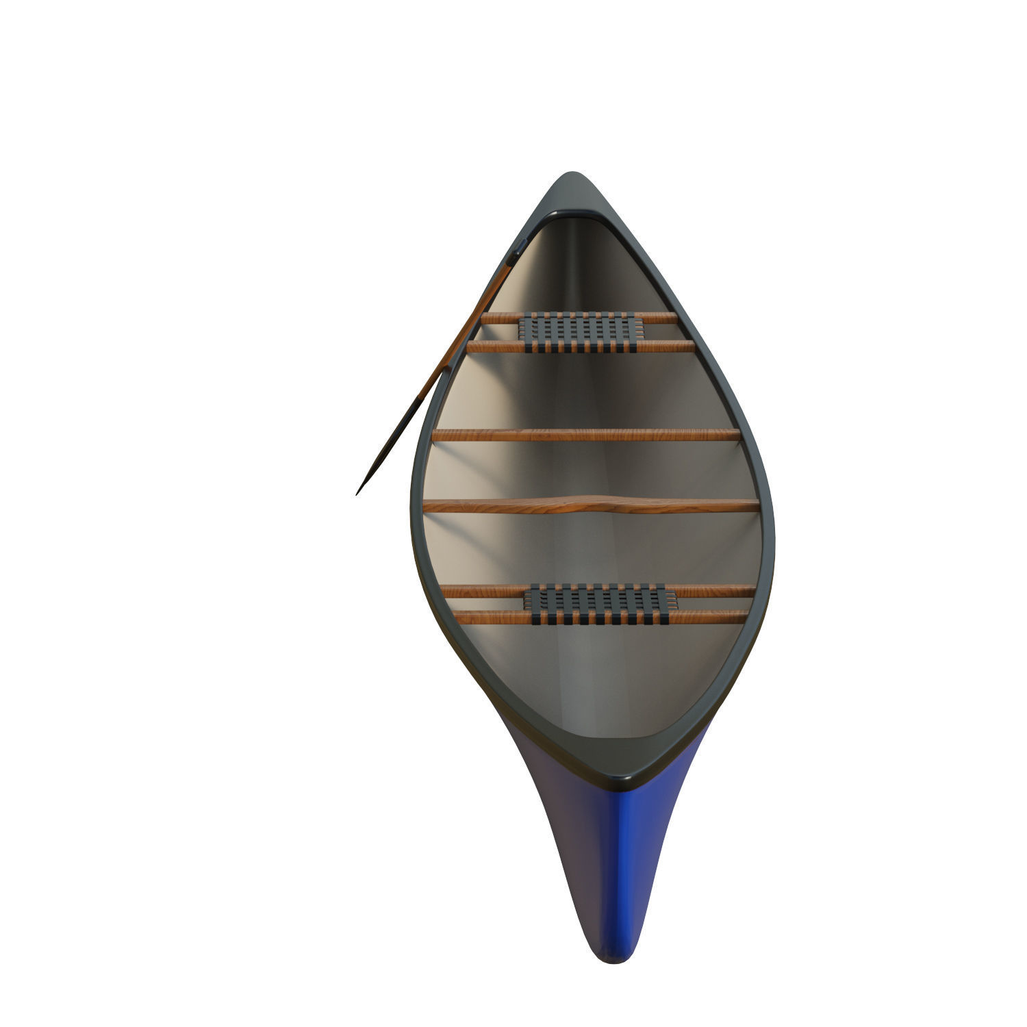 Canoe  Low-poly 3D model_5
