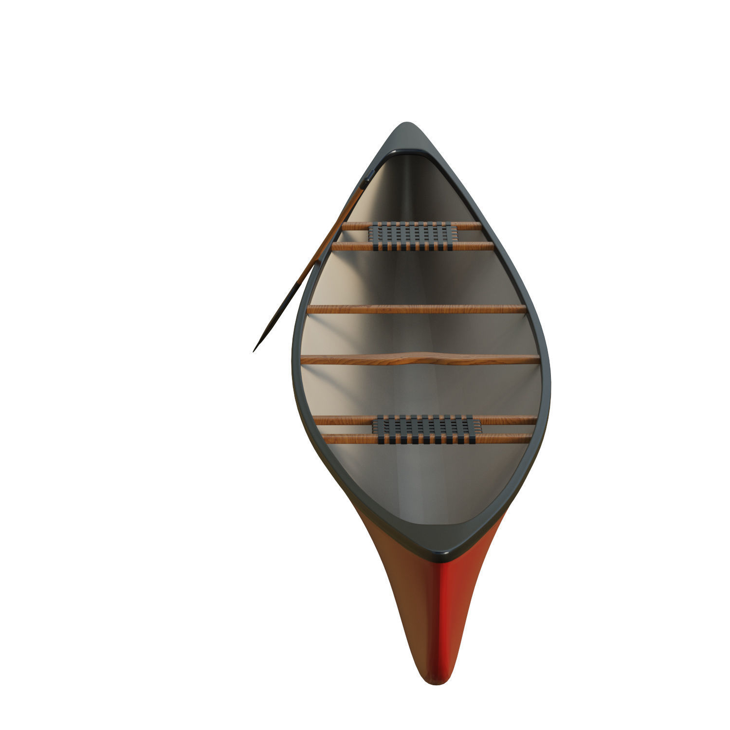 Canoe  Low-poly 3D model_12