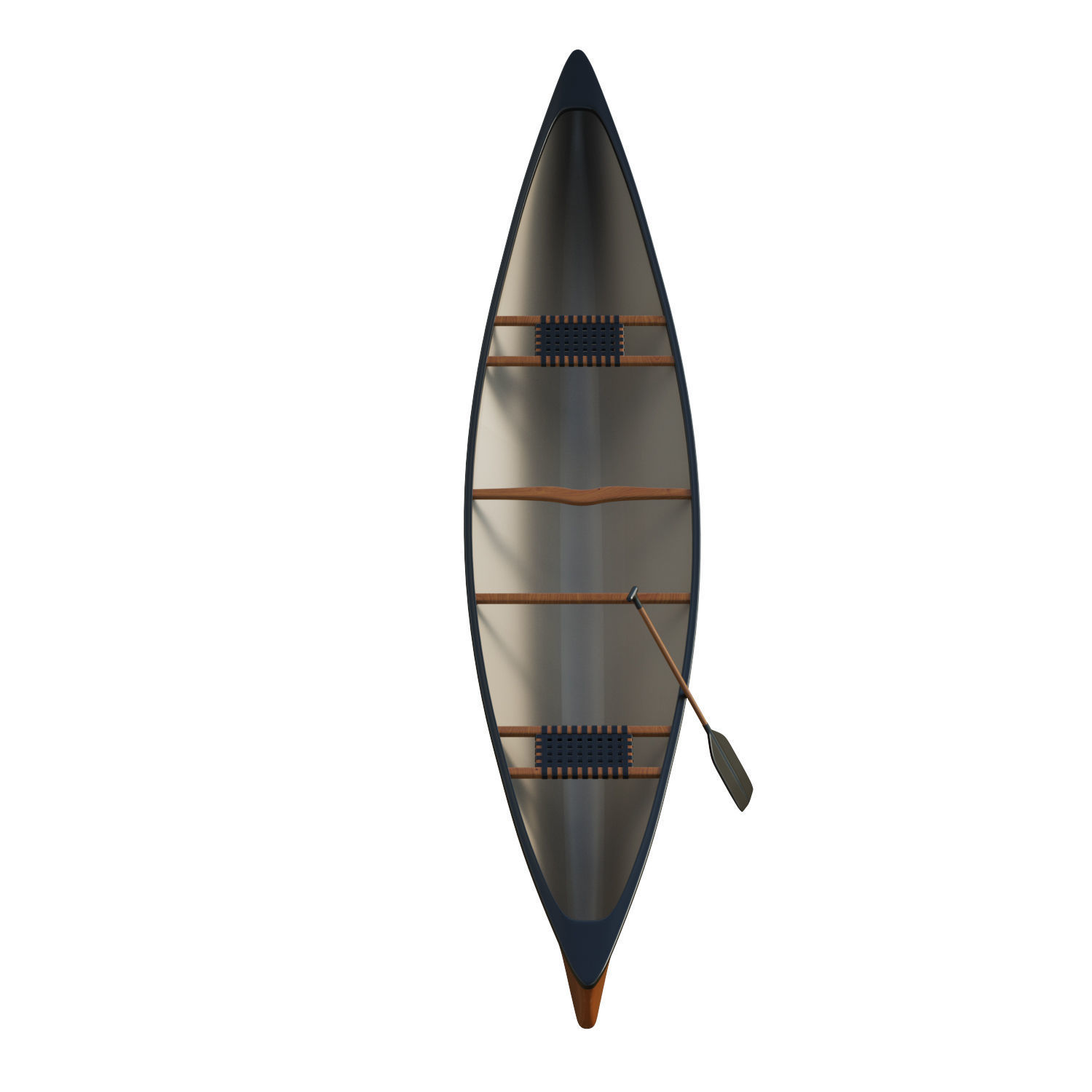 Canoe  Low-poly 3D model_25