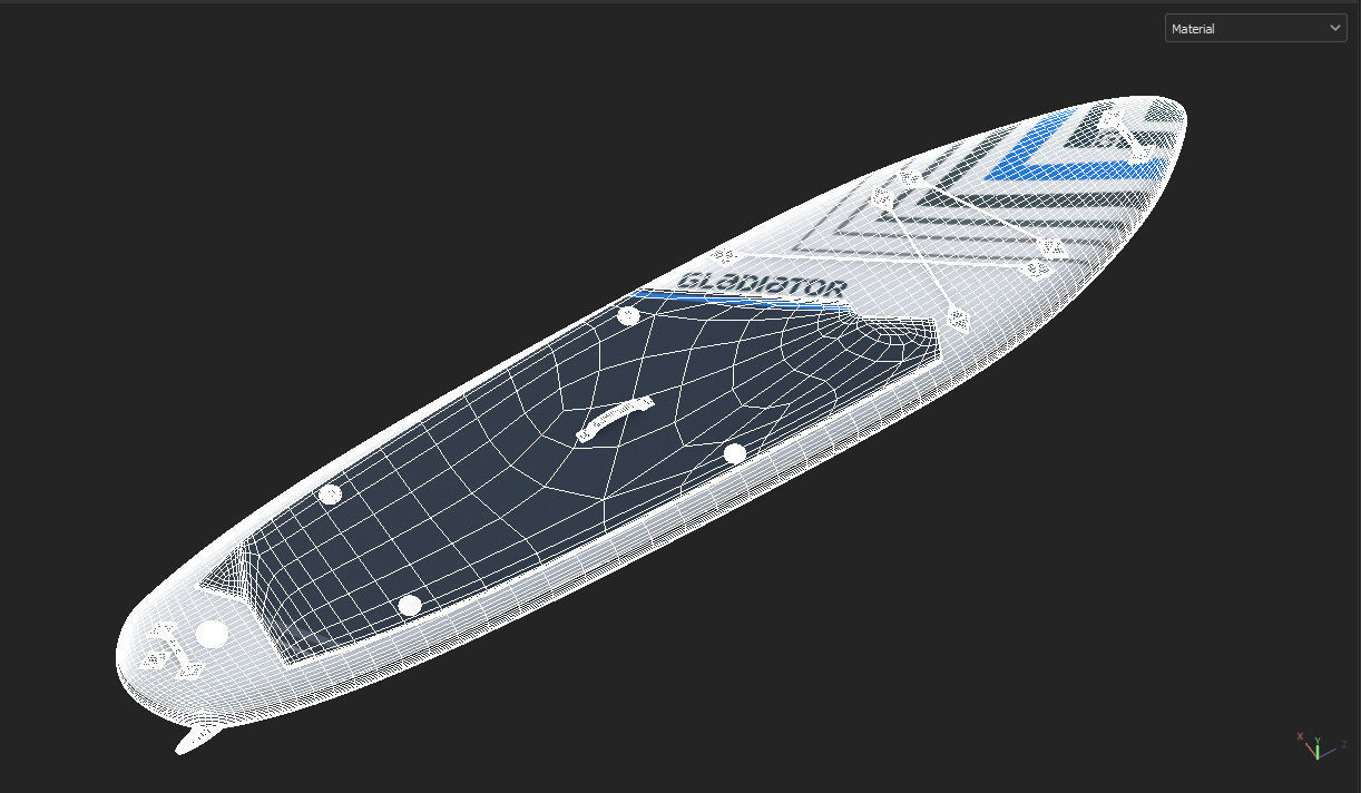 Gladiator Paddle Board 3D model_37