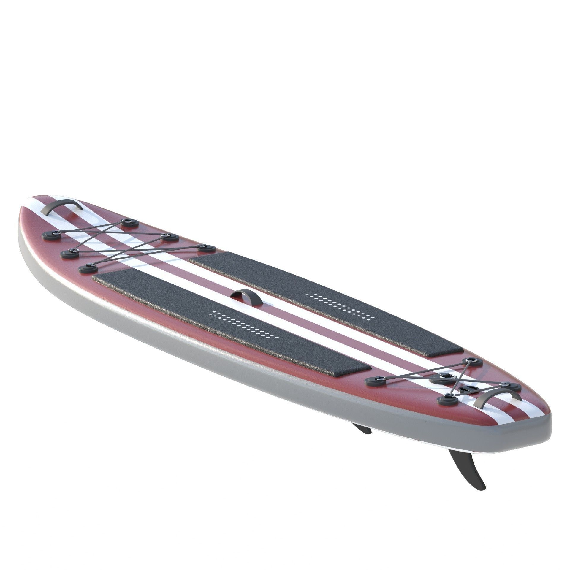 Paddle Board 4 colors collection Low-poly 3D model_6
