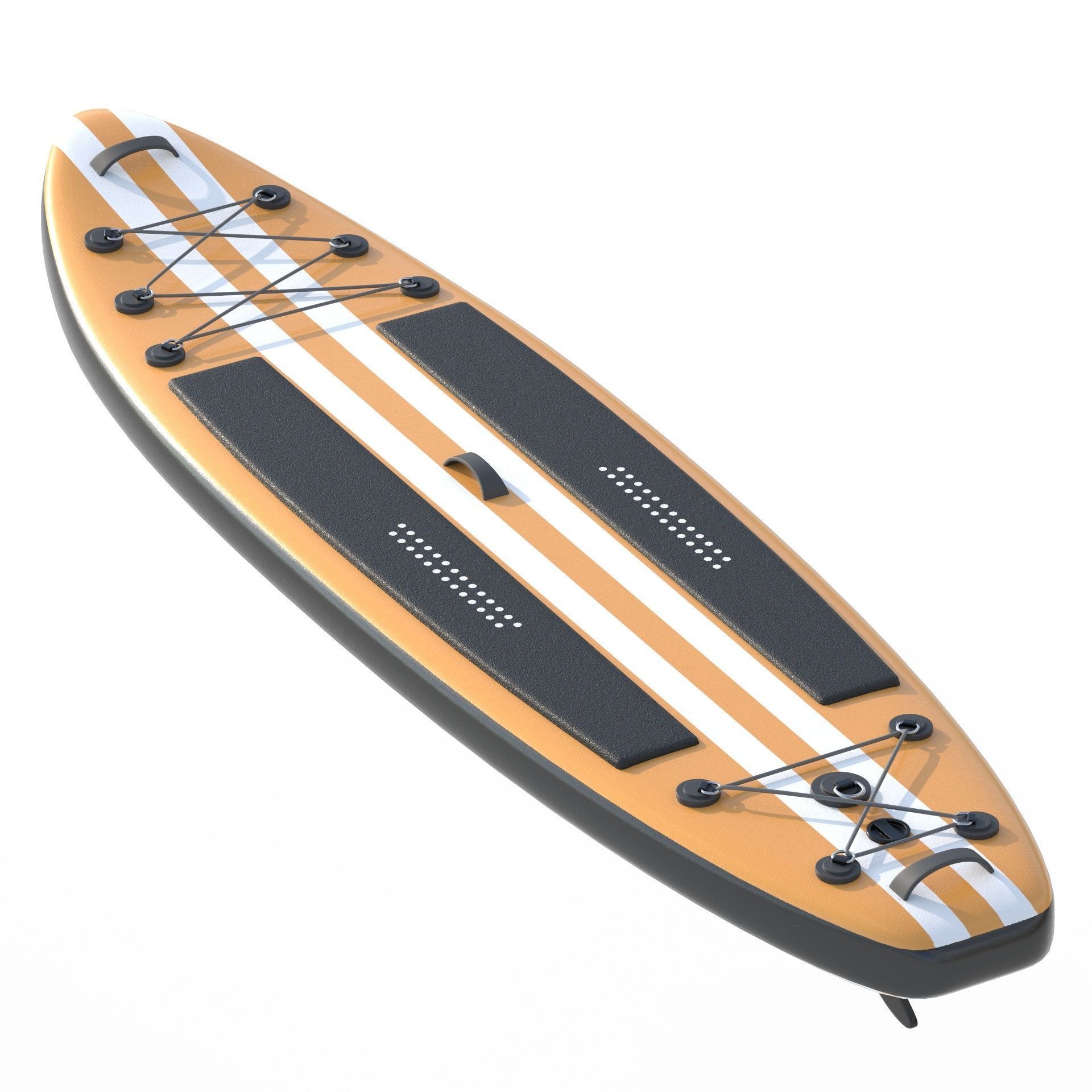 Paddle Board 4 colors collection Low-poly 3D model_3