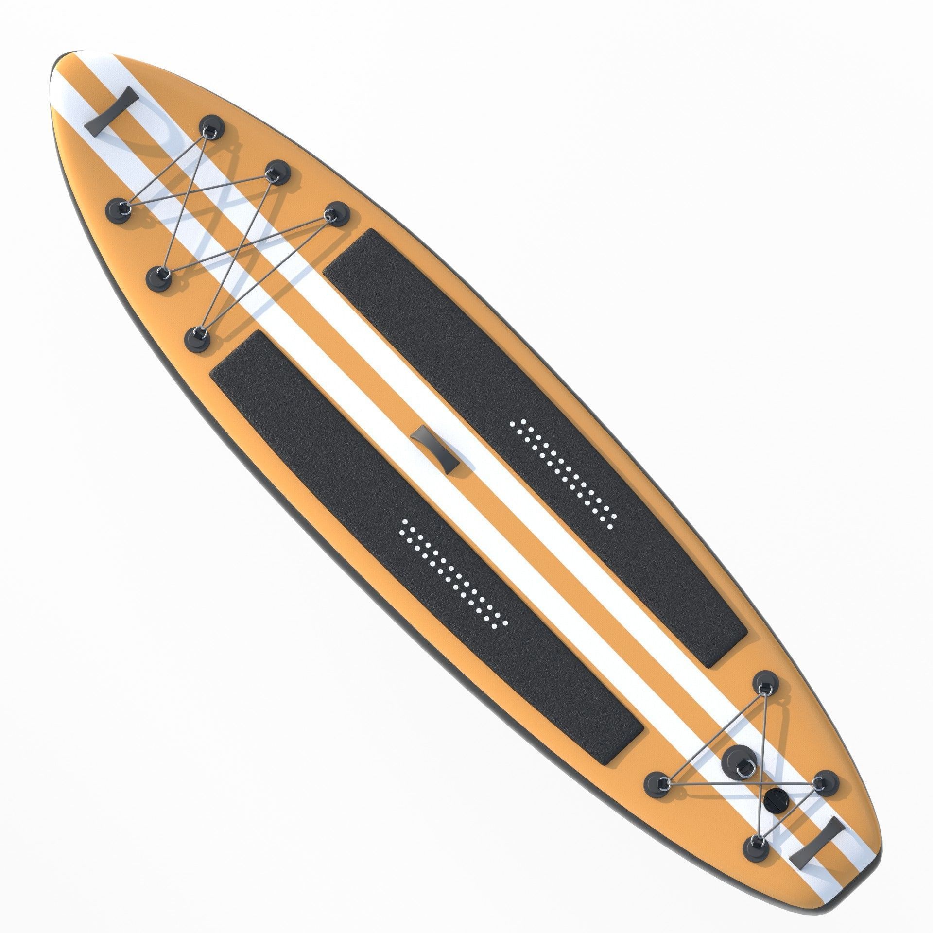 Paddle Board 4 colors collection Low-poly 3D model_4