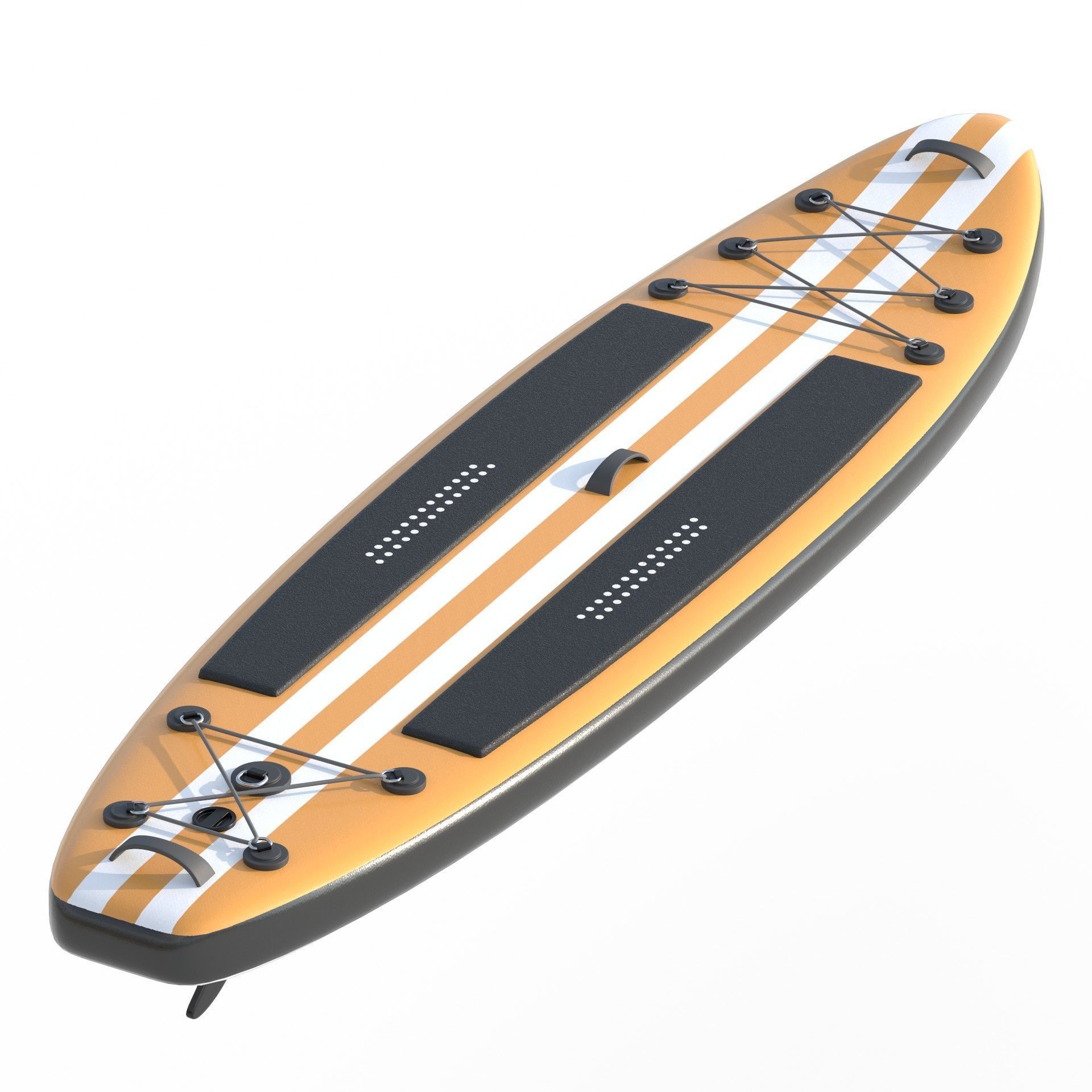 Paddle Board 4 colors collection Low-poly 3D model_2