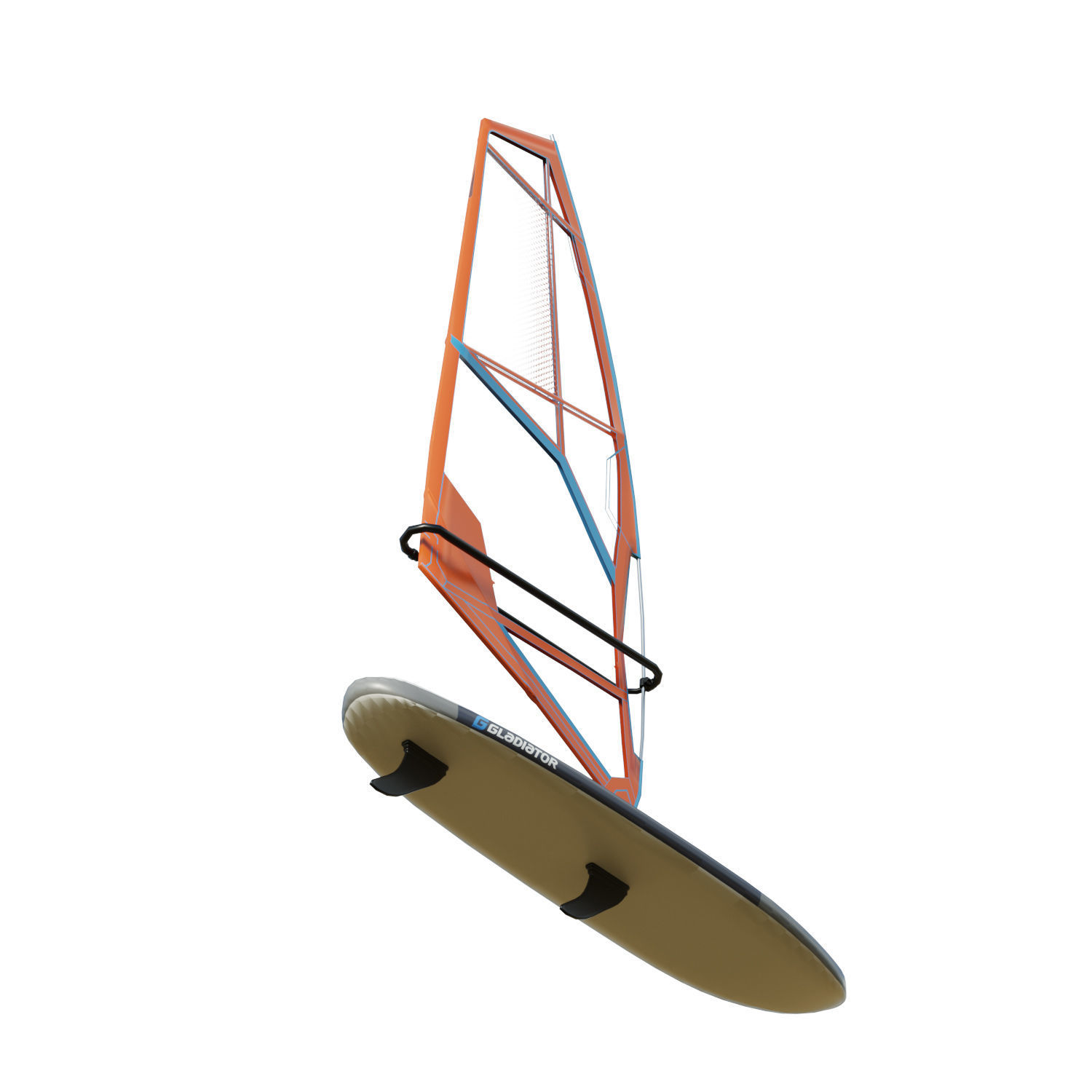 Gladiator Windsurfing Board Low-poly 3D model_2