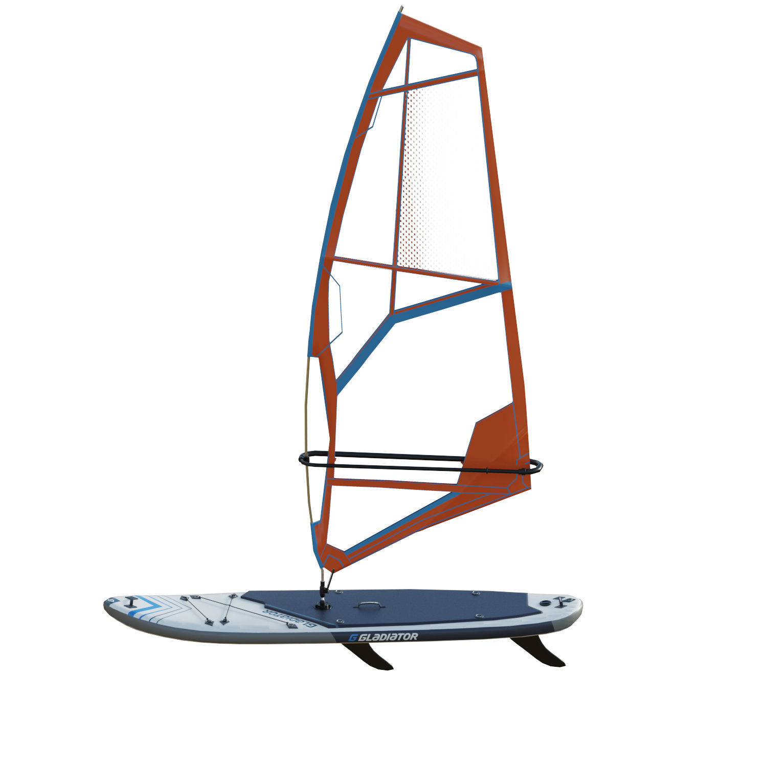 Gladiator Windsurfing Board Low-poly 3D model_11