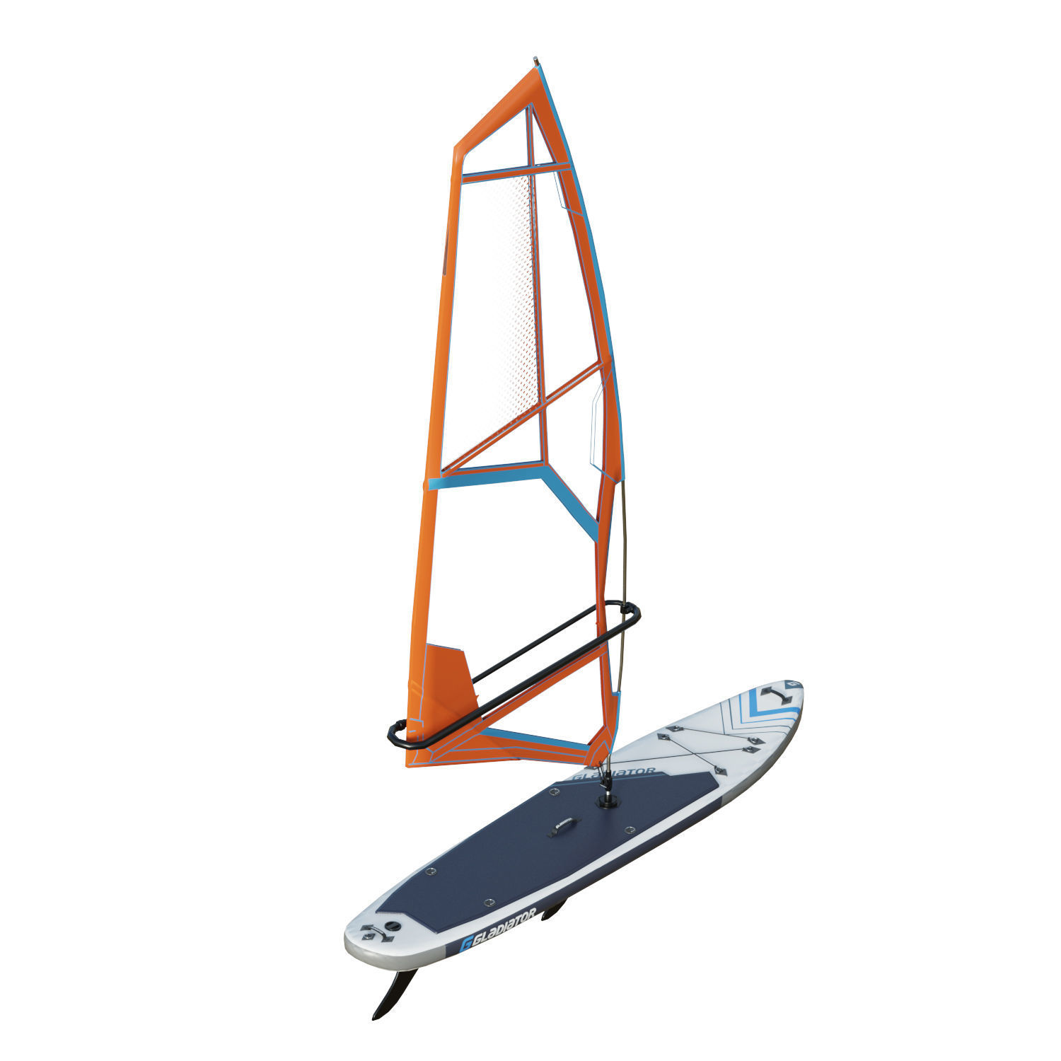 Gladiator Windsurfing Board Low-poly 3D model_1